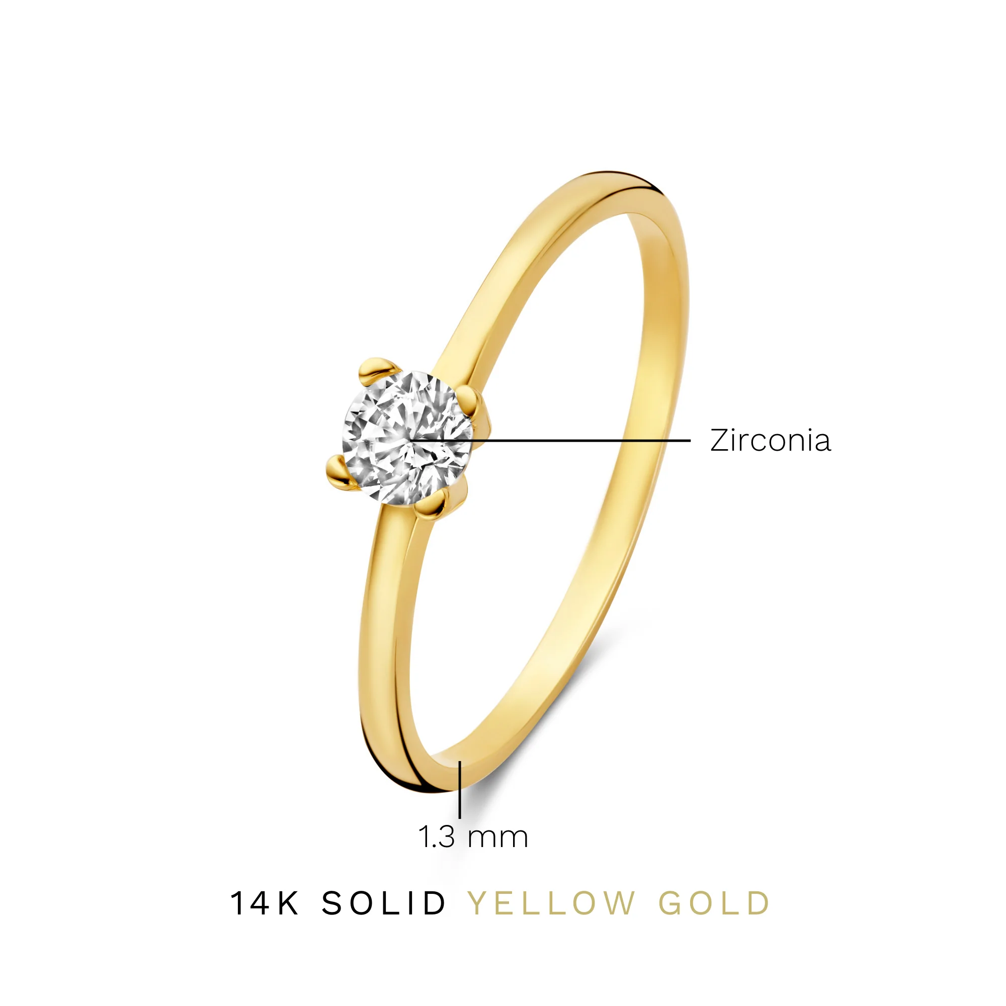 Isabel Bernard Le Marais Isidora 14 Karaat Gouden Ring IB330100-48 - Image 3