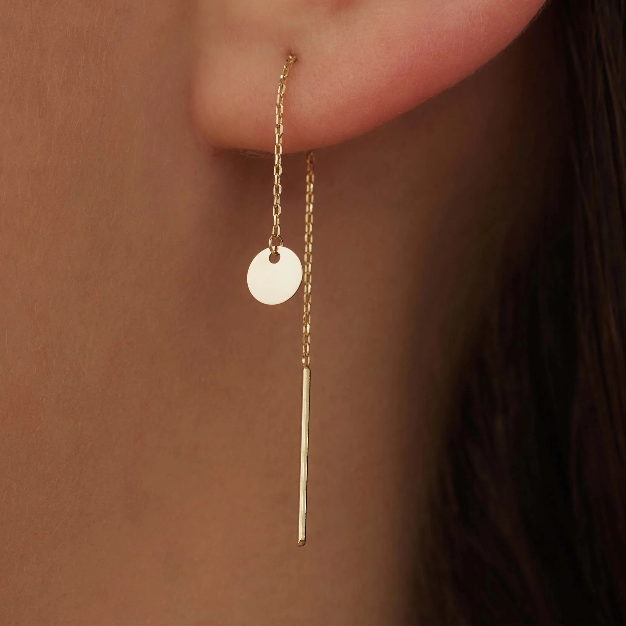 Isabel Bernard Le Marais Jeanne 14 Carat Golden Drop earrings IB360223 - Image 3