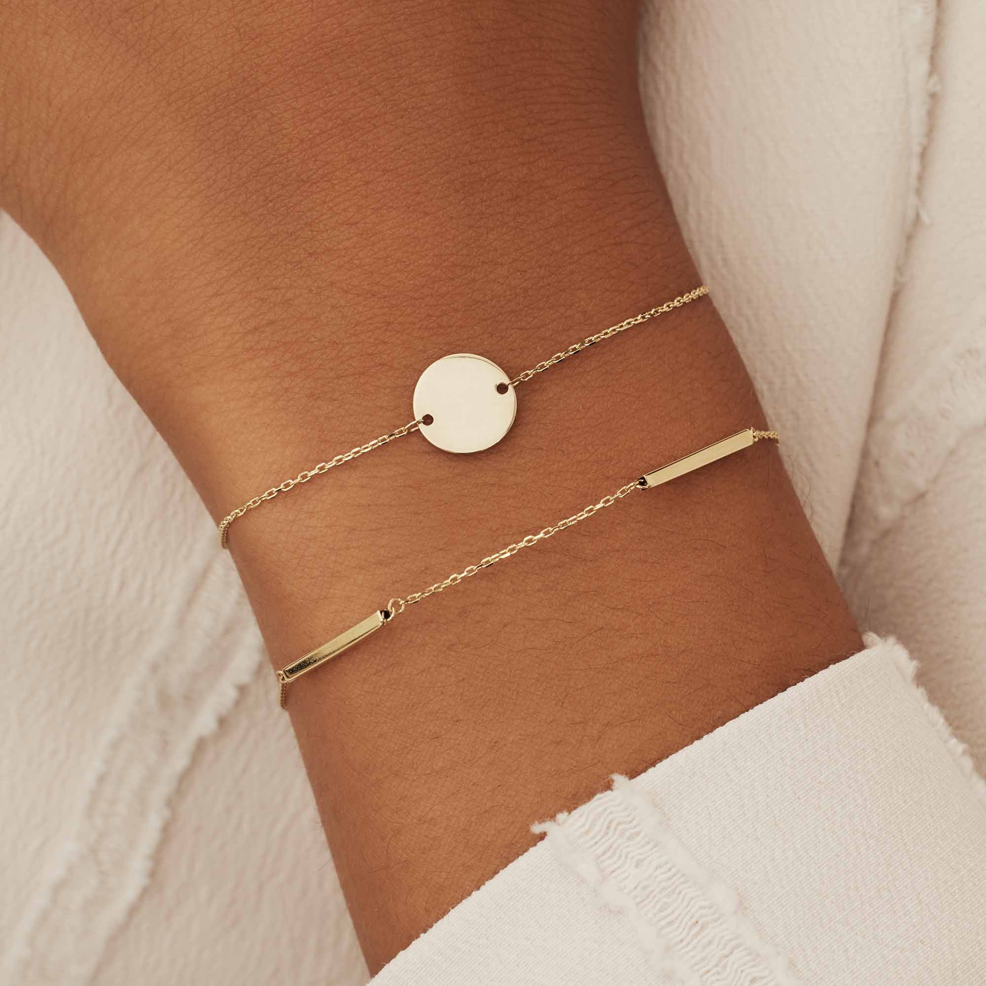Isabel Bernard Le Marais Jolie 14 Carat Golden Bracelet IB320117 - Image 2