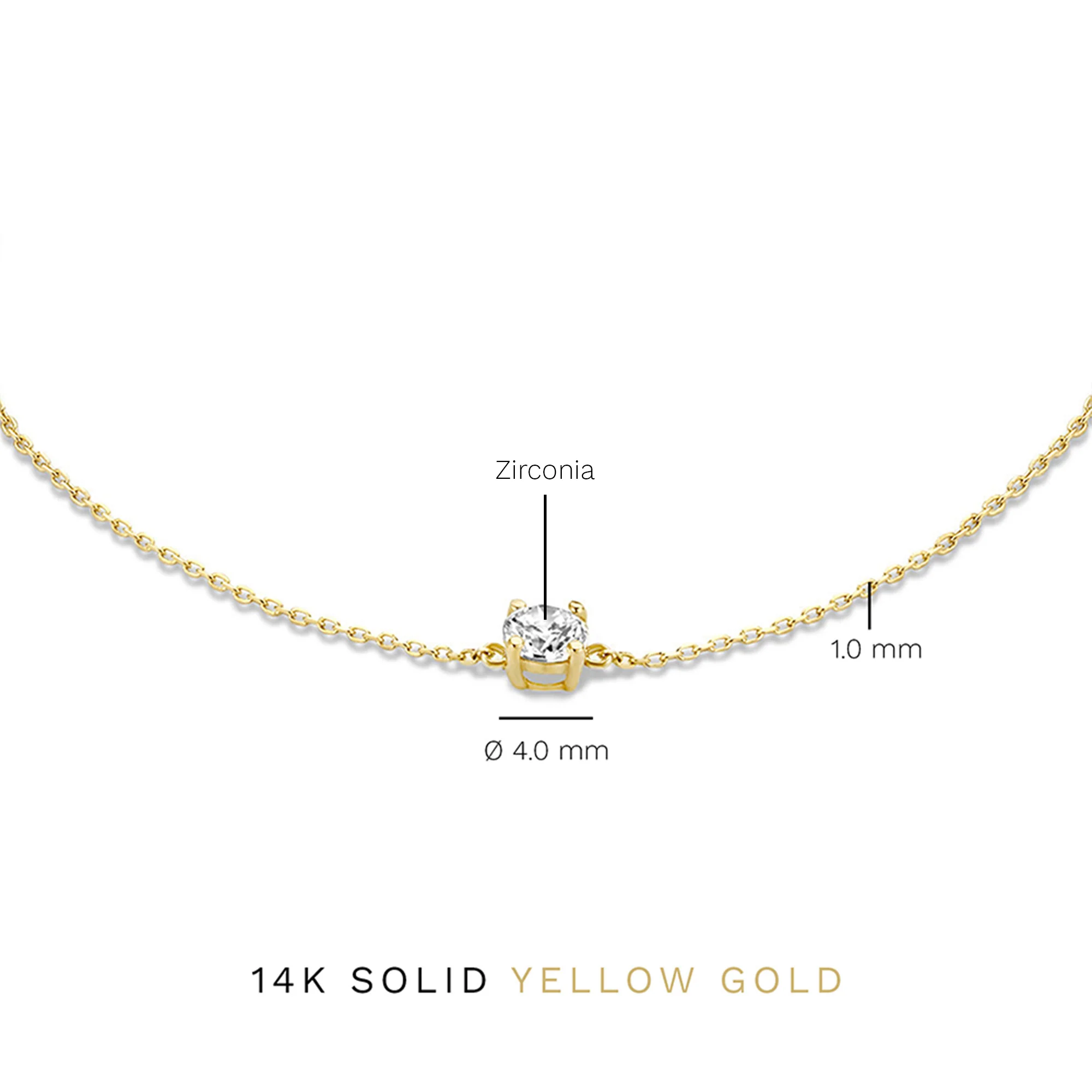 Isabel Bernard Le Marais Loane 14 Carat Golden Bracelet IB320103 (Length: 16.50-18.50 cm) - Image 7
