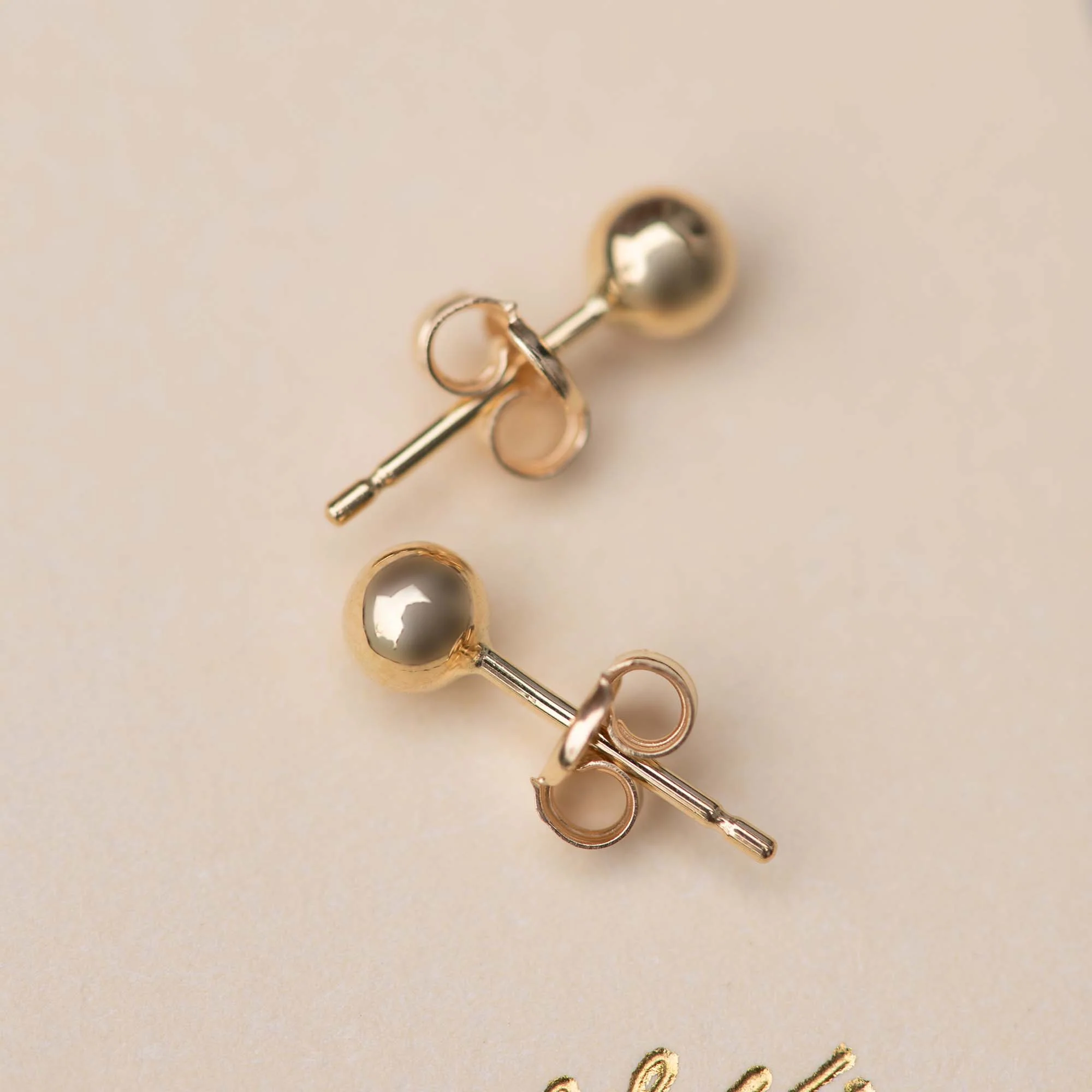 Isabel Bernard Le Marais Nadie 14 Carat Golden Ear Studs IB360035 - Image 4