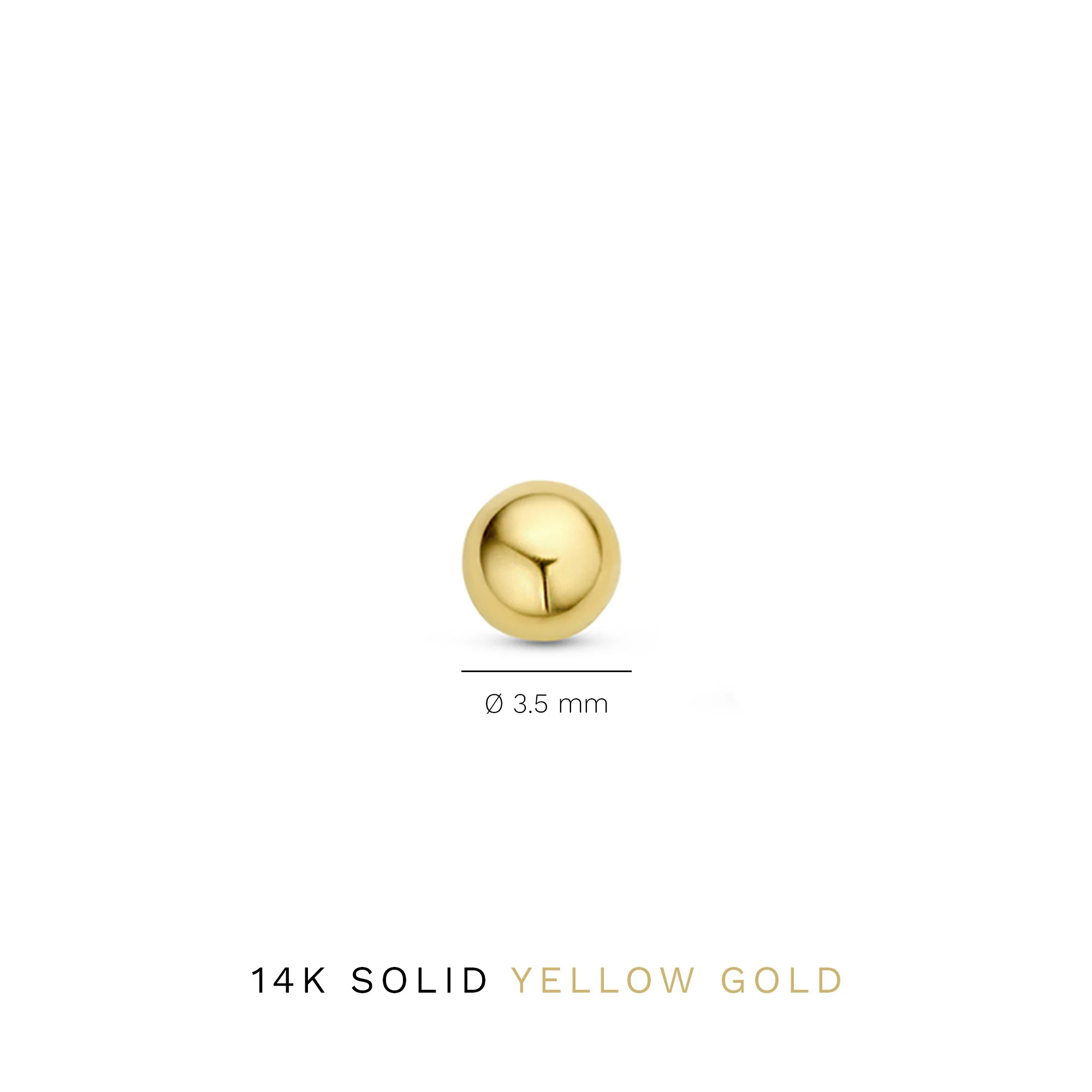 Isabel Bernard Le Marais Nadie 14 Carat Golden Ear Studs IB360035 - Image 5