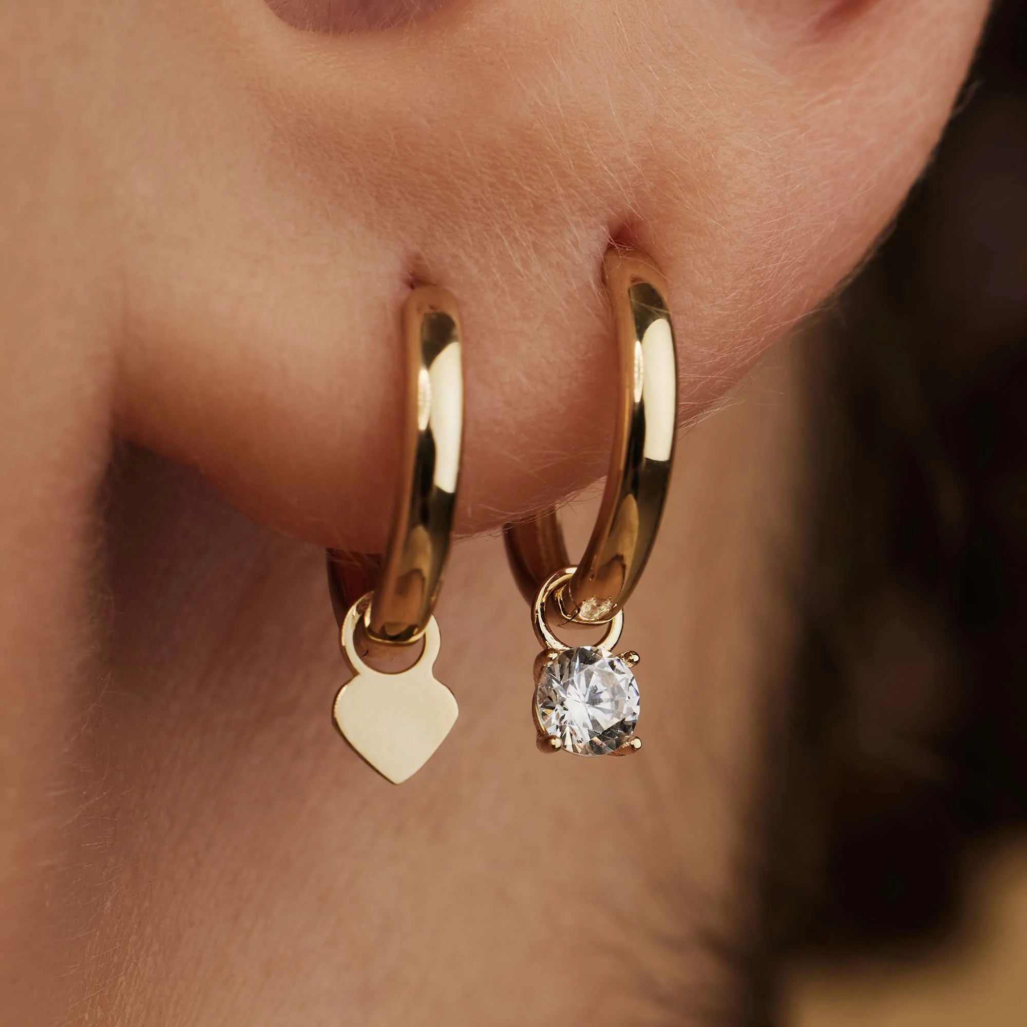 Isabel Bernard Le Marais Ophélie 14 Carat Golden Hoop Earrings IB360157 - Image 4