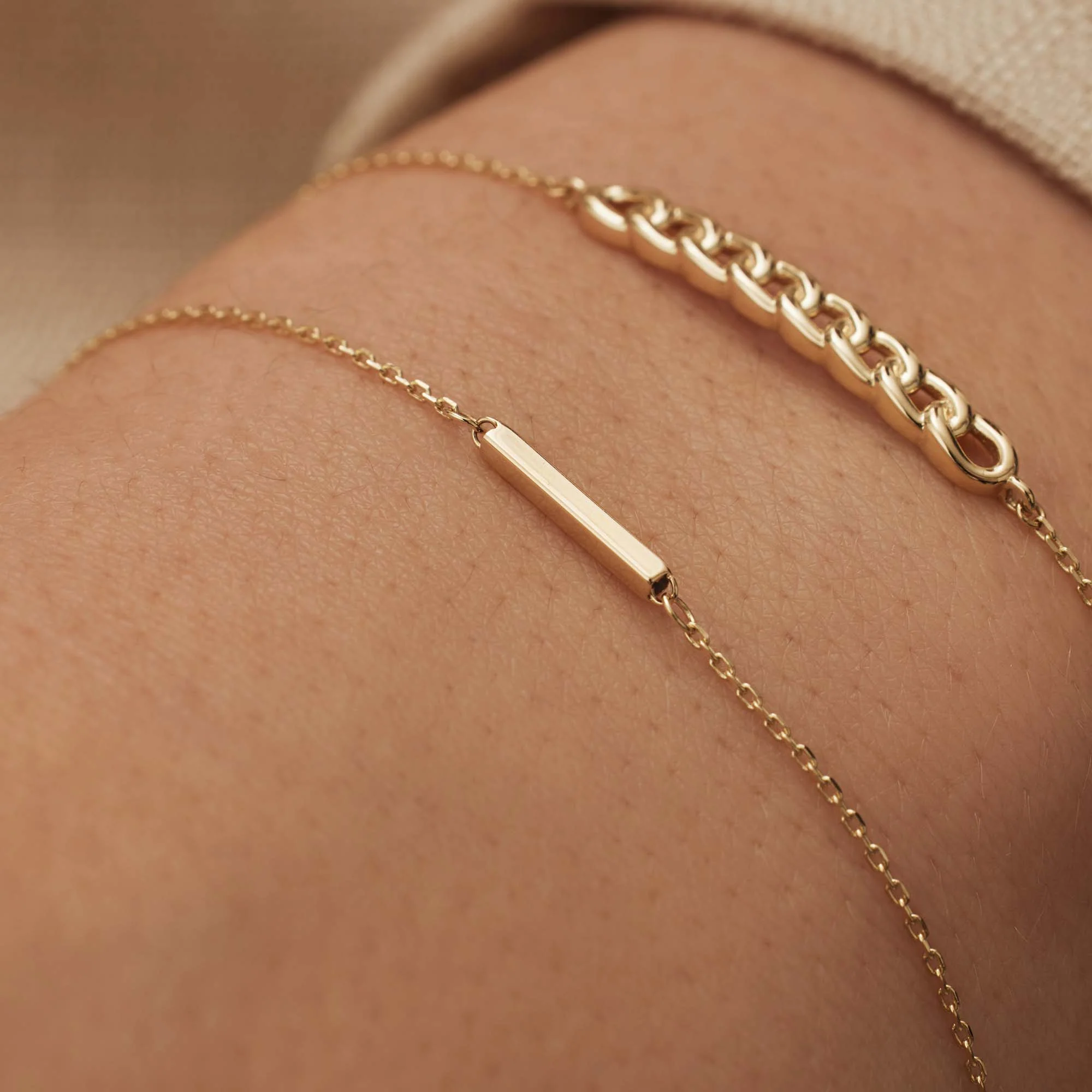 Isabel Bernard Le Marais Rosalie 14 Carat Golden Bracelet IB320130 - Image 3