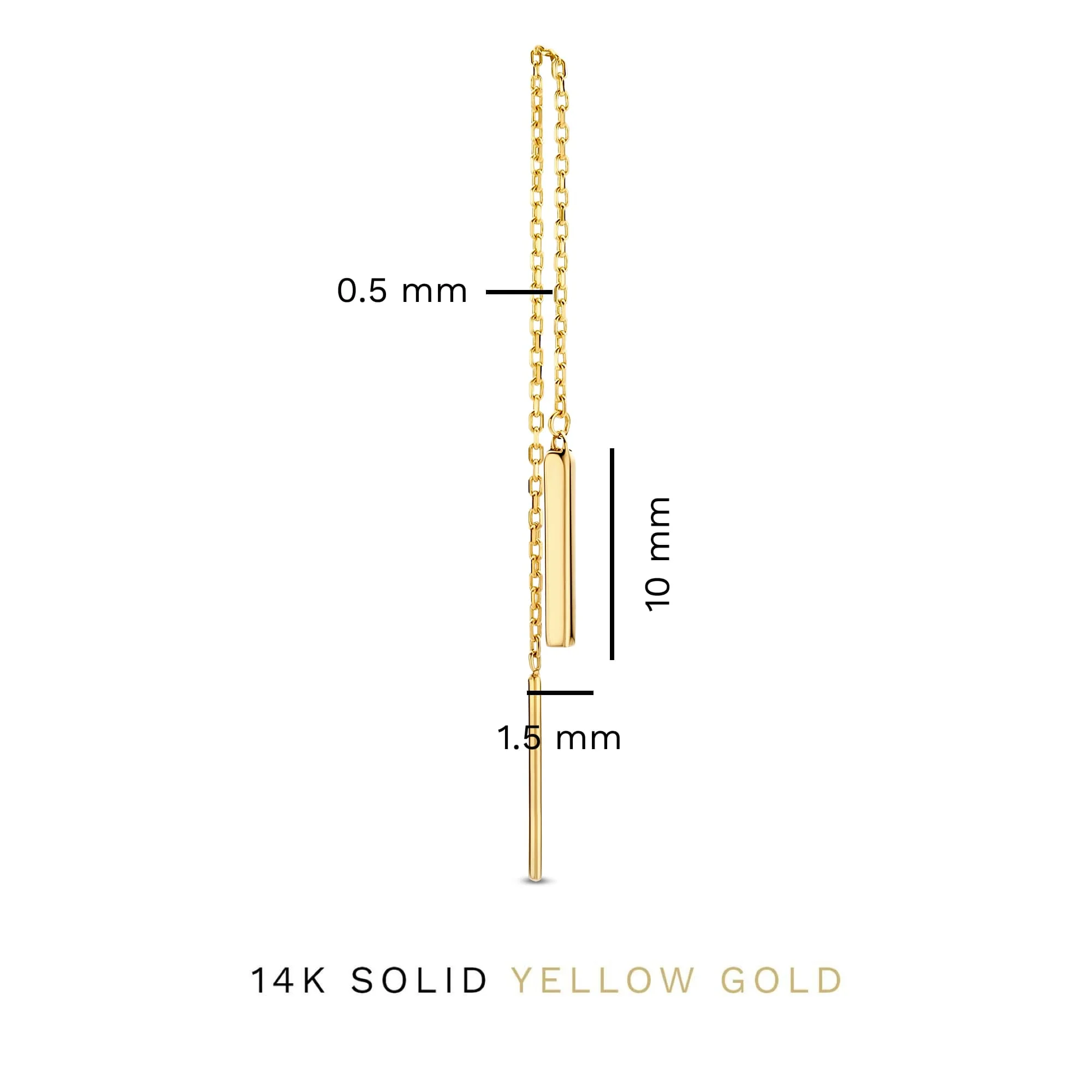 Isabel Bernard Le Marais Rosalie 14 Carat Golden Drop earrings IB360214 - Image 5