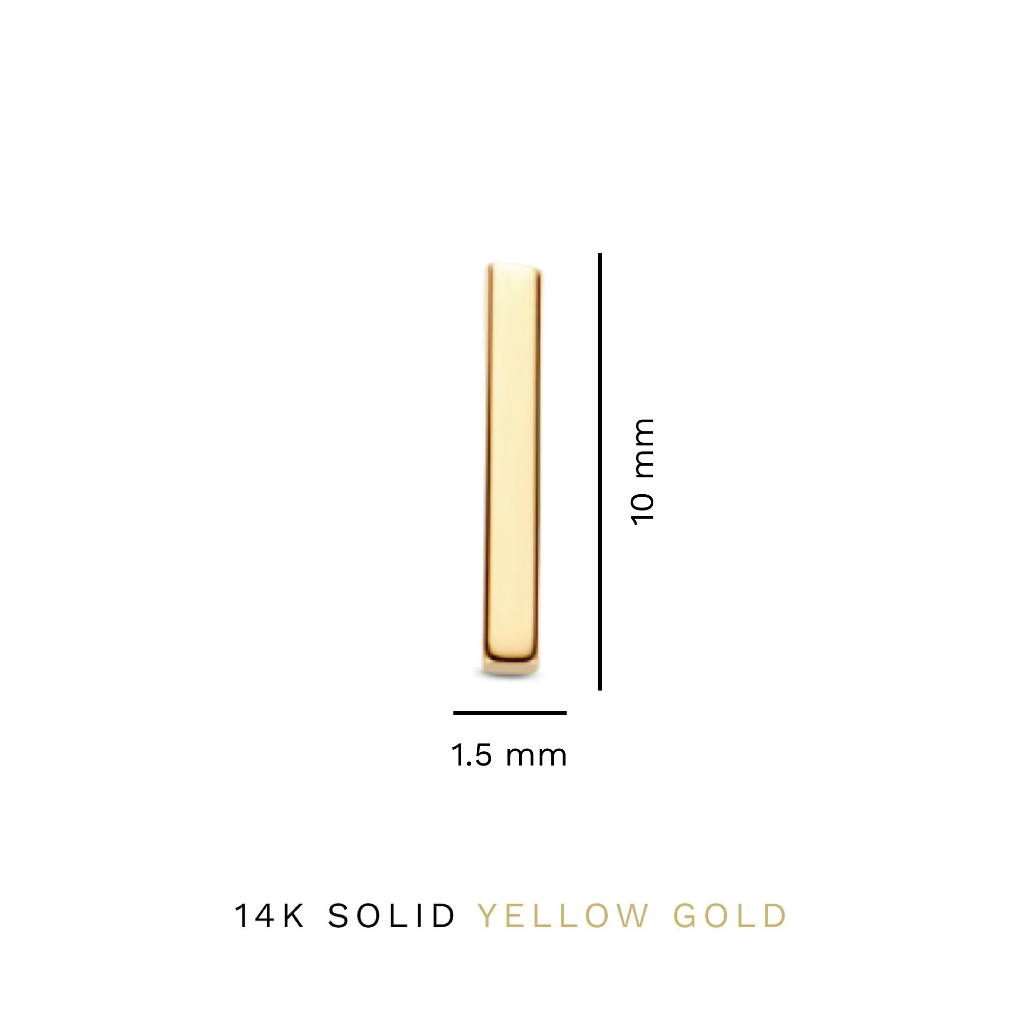 Isabel Bernard Le Marais Rosalie 14 Carat Golden Ear Studs IB360215 - Image 4