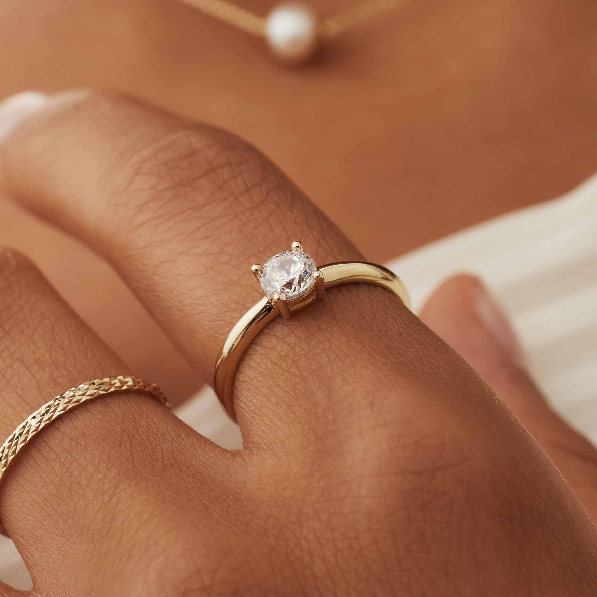 Isabel Bernard Le Marais Soleil 14 Carat Gold Ring IB330068-50 (size: 50) - Image 2