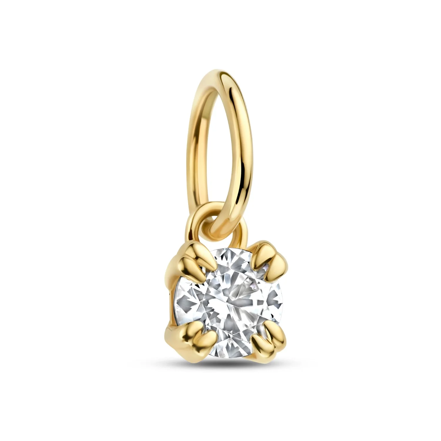 Isabel Bernard Le Marais Square Zirconia 14 karat gold charm IB350061 - Image 6