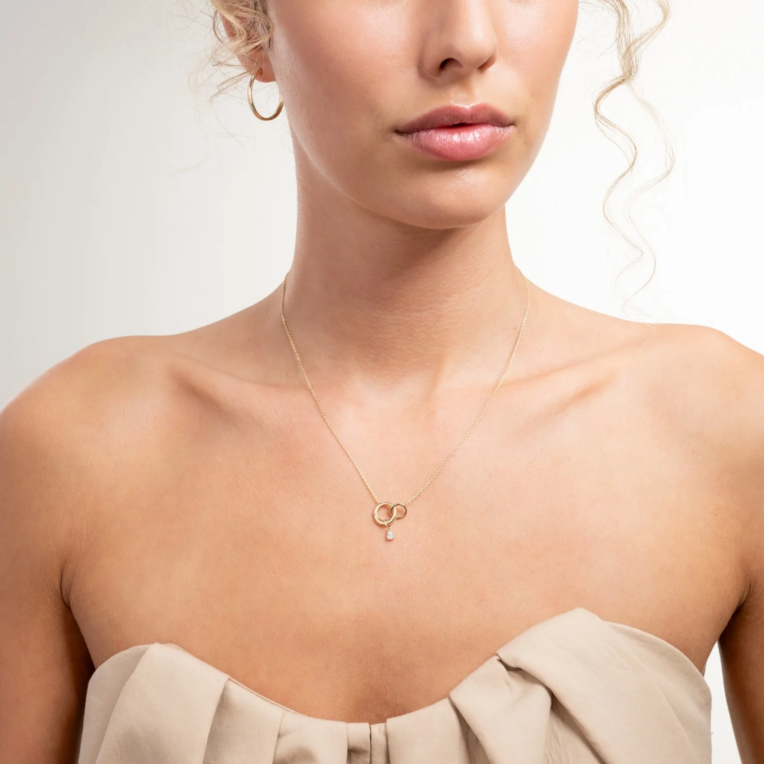 Isabel Bernard Le Marais Teardrop Zirconia 14 karat gold charm IB350062 - Image 3