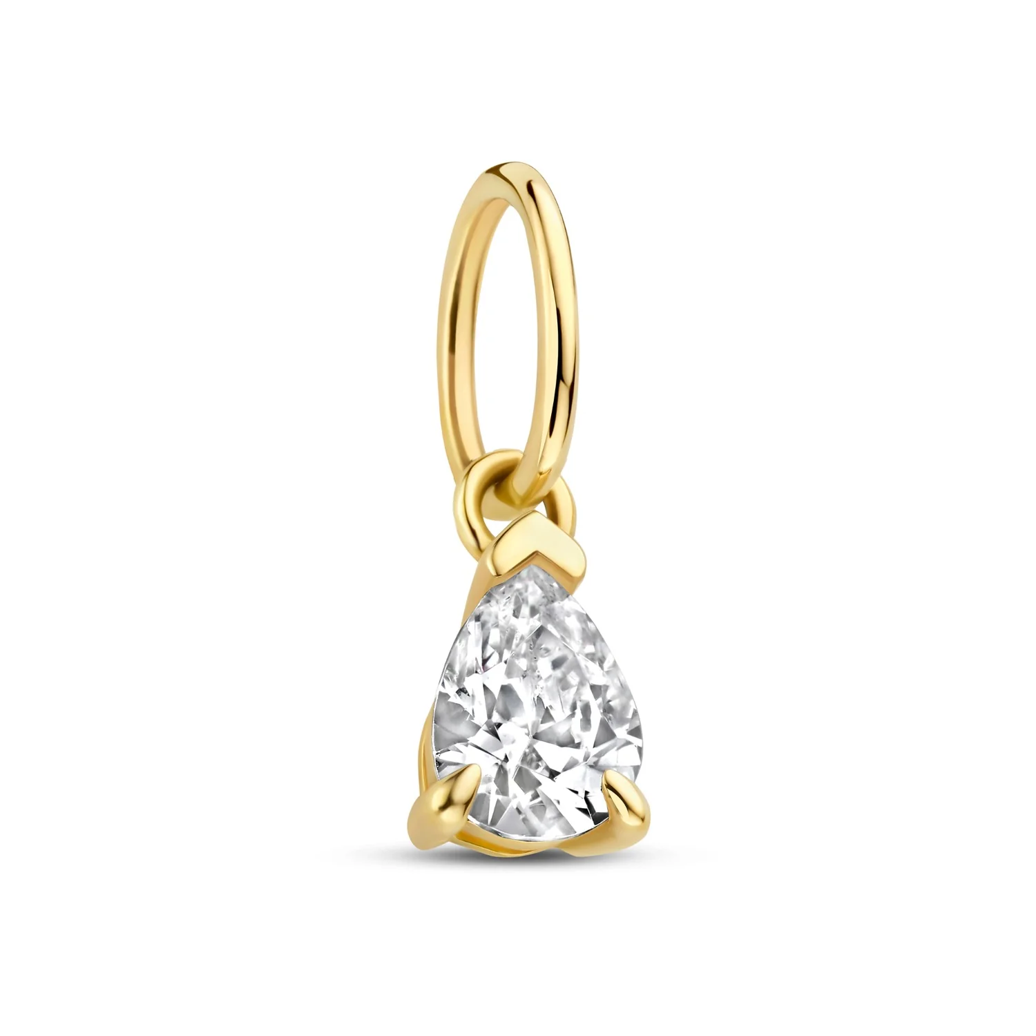 Isabel Bernard Le Marais Teardrop Zirconia 14 karat gold charm IB350062 - Image 5