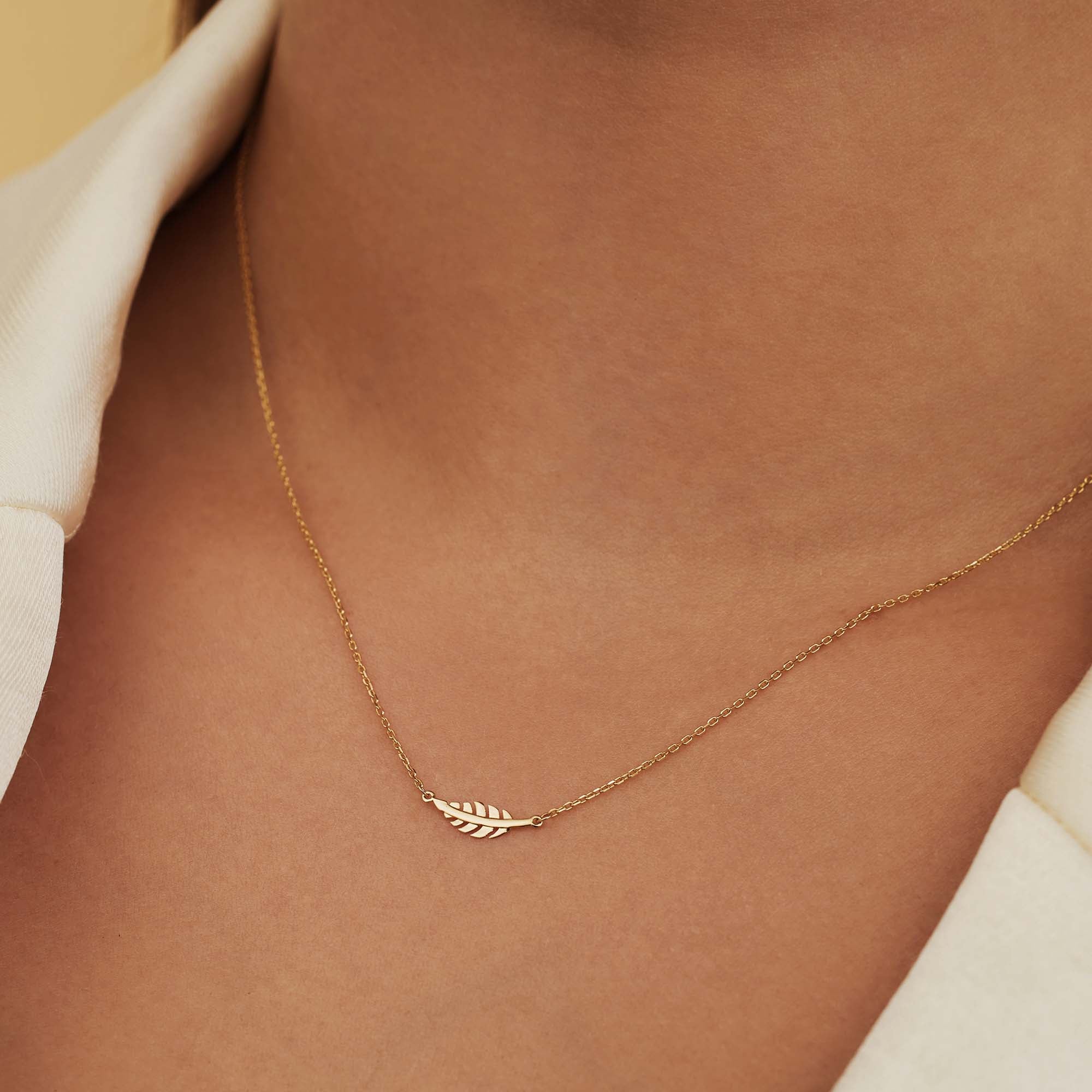 Isabel Bernard Monceau Giselle 14 Carat Golden Necklace IB340102 - Image 3