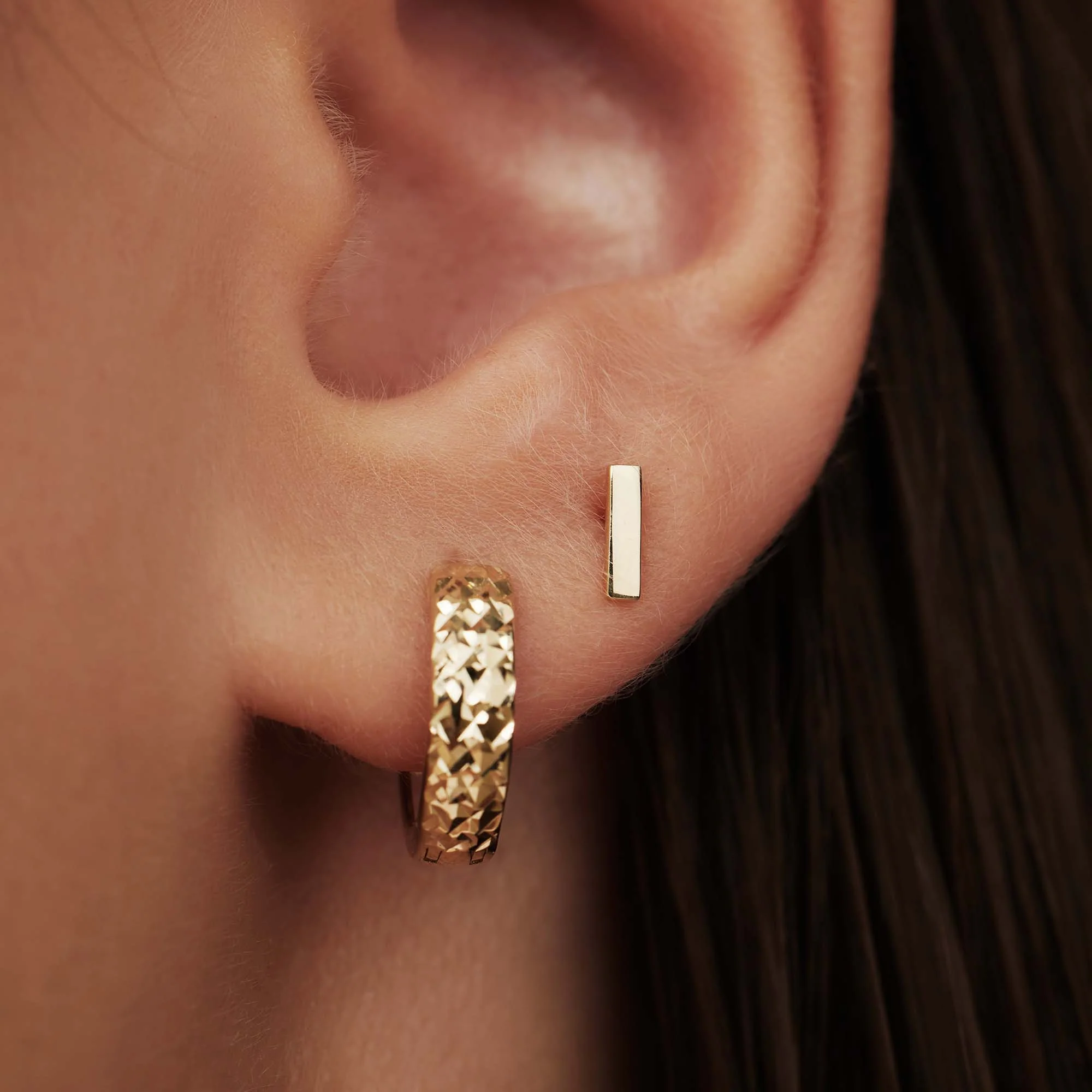 Isabel Bernard Monceau Josephine 14 Carat Golden Ear Studs IB360147 - Image 4