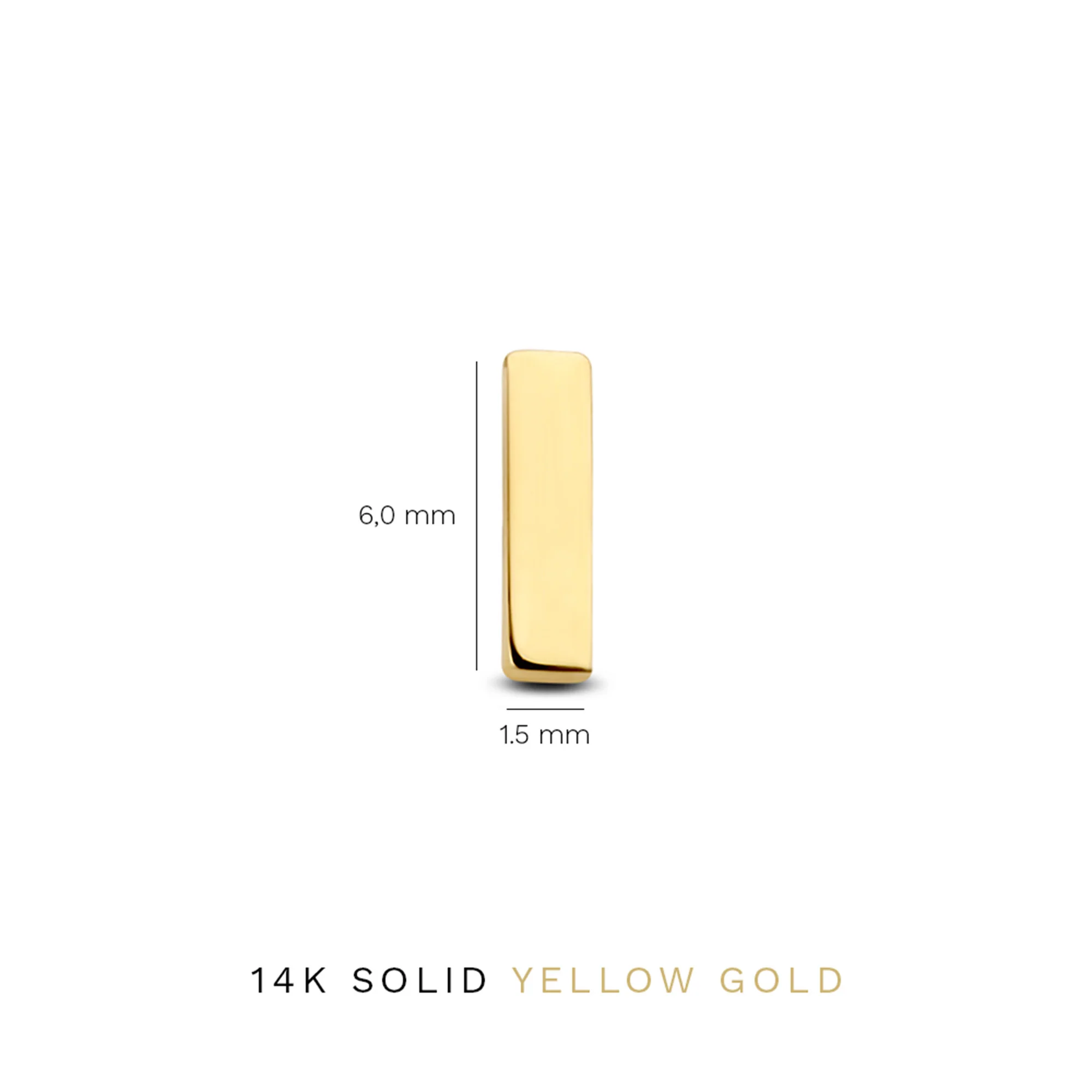 Isabel Bernard Monceau Josephine 14 Carat Golden Ear Studs IB360147 - Image 5