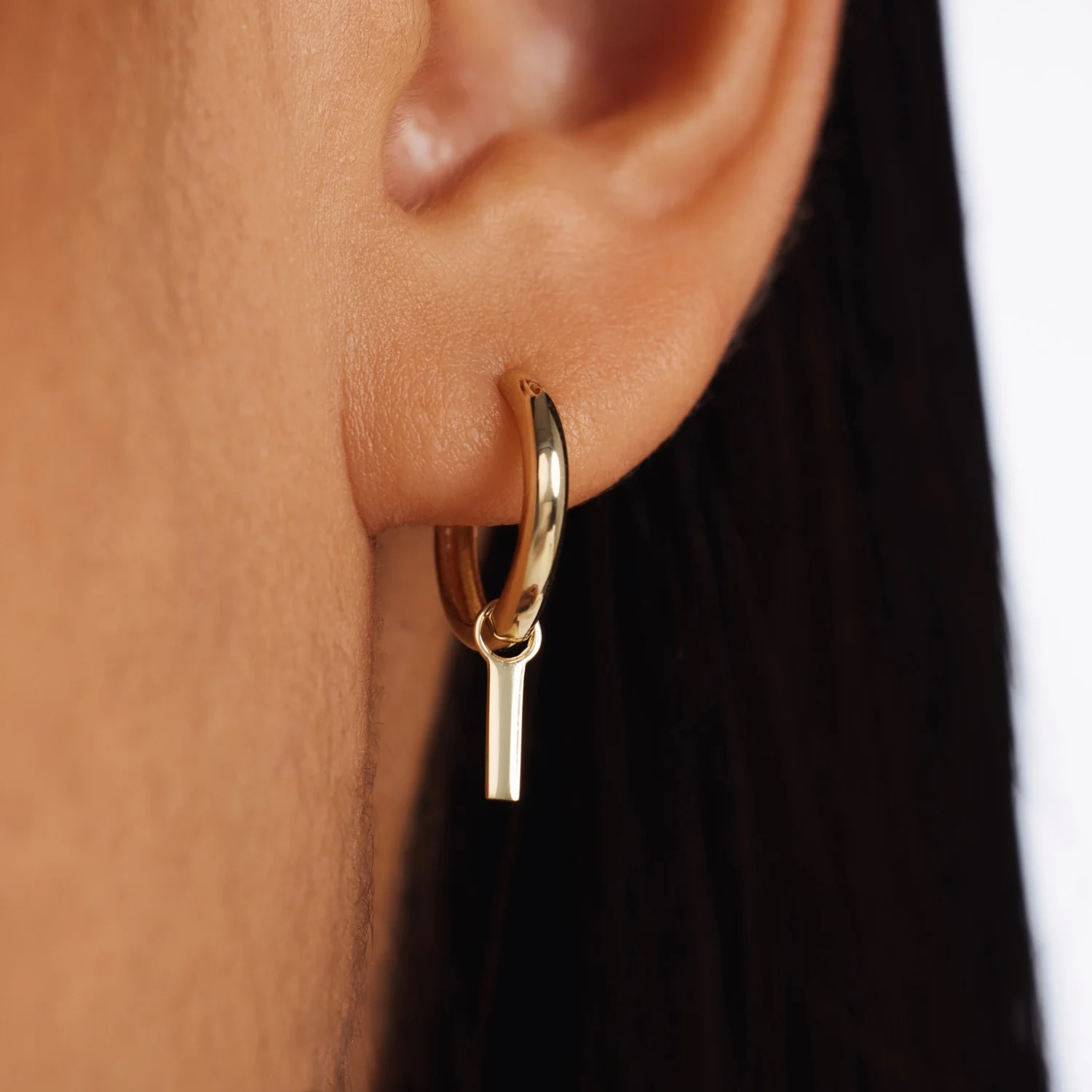 Isabel Bernard Monceau Josephine 14 Carat Golden Hoop Earrings IB360152 - Image 2