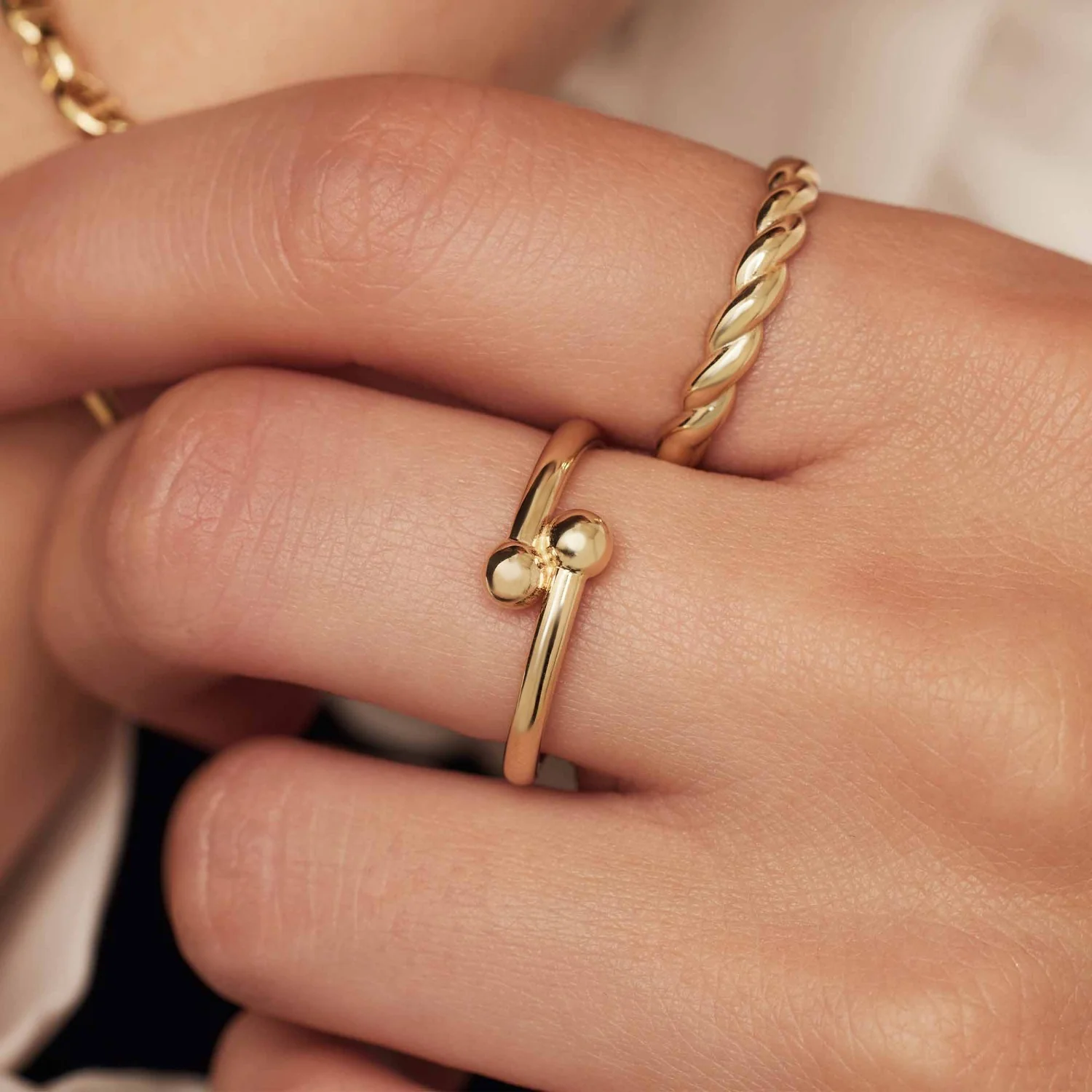 Isabel Bernard Monceau Mirell 14 Karaat Gouden Ring IB330101-48 - Image 2