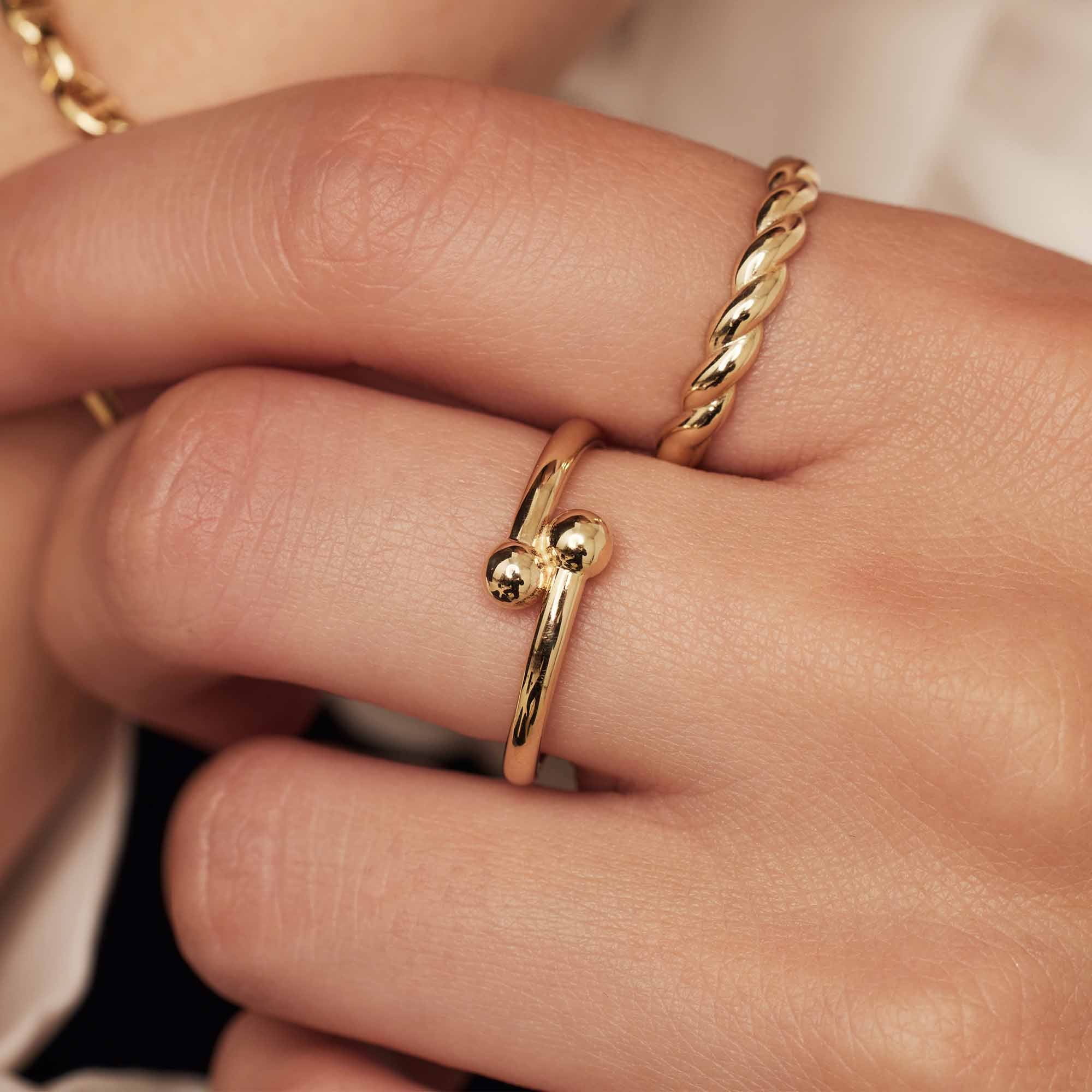 Isabel Bernard Monceau Mirell 14 Karaat Gouden Ring IB330101-48 - Image 3