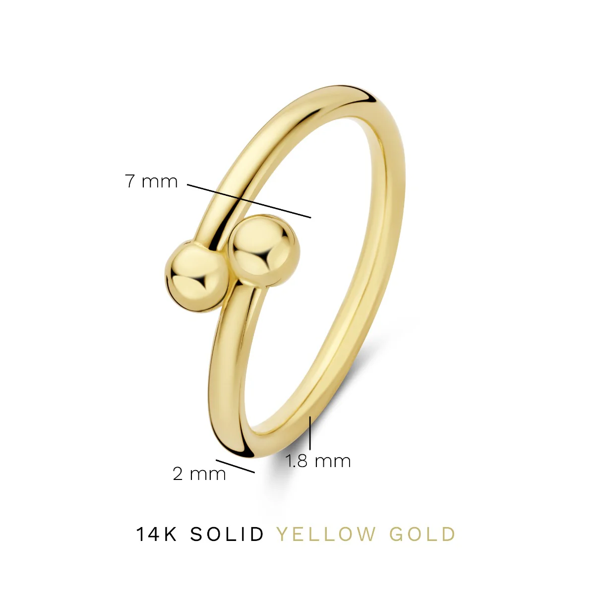 Isabel Bernard Monceau Mirell 14 Karaat Gouden Ring IB330101-48 - Image 5