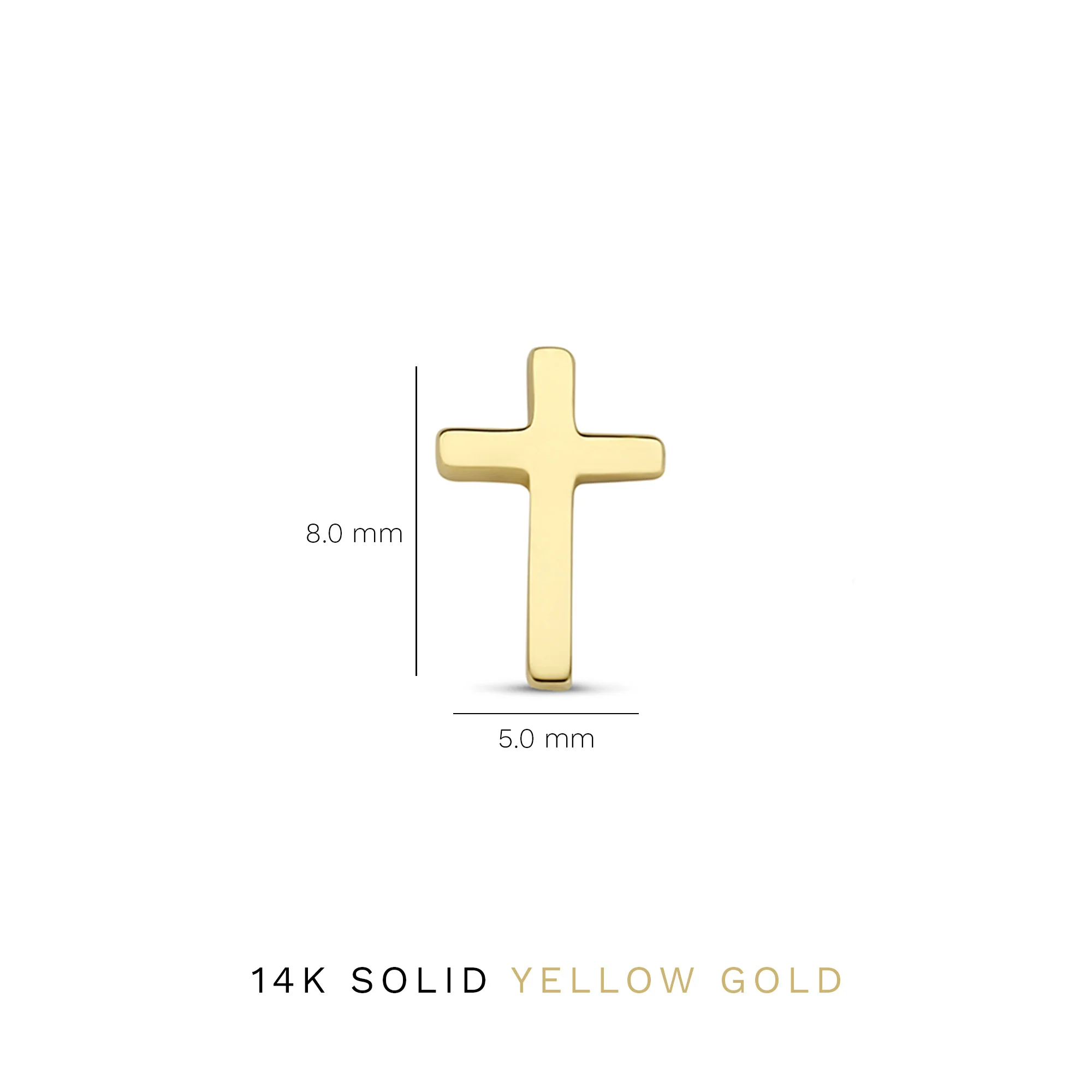 Isabel Bernard Monceau Solange 14 Carat Golden Ear Studs IB360121 - Image 4