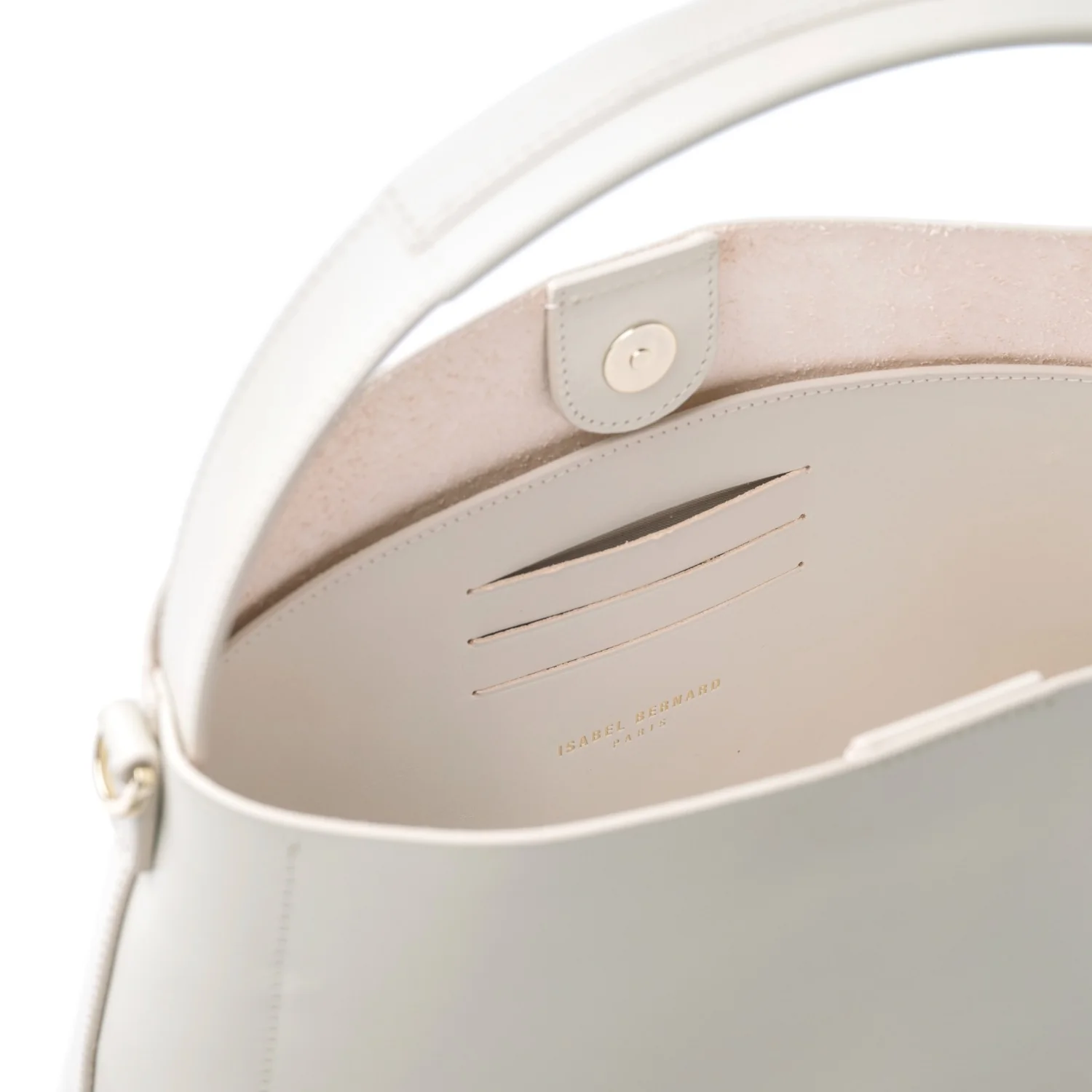 Isabel Bernard Montmartre Béatrice creme vegetable tanned leather handbag IB25095-370 - Image 7