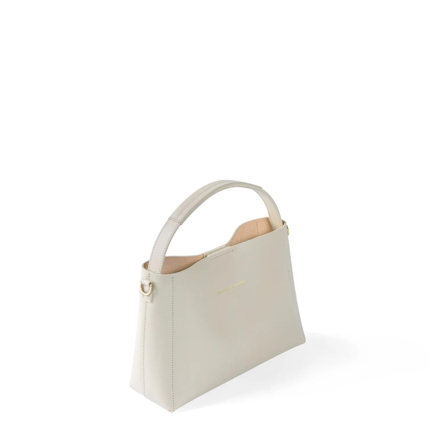 Isabel Bernard Montmartre Béatrice Midi creme vegetable tanned leather handbag IB25094-370 - Image 9