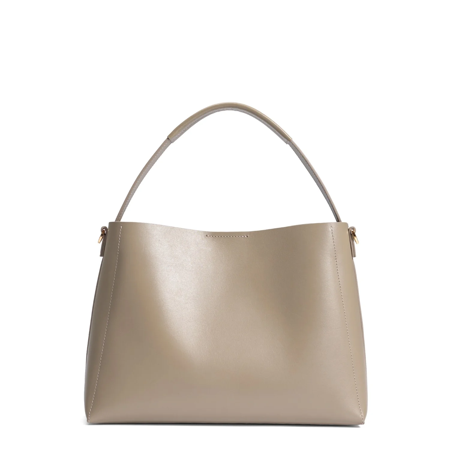 Isabel Bernard Montmartre Béatrice taupe vegetable tanned leather handbag IB25095-378 - Image 5