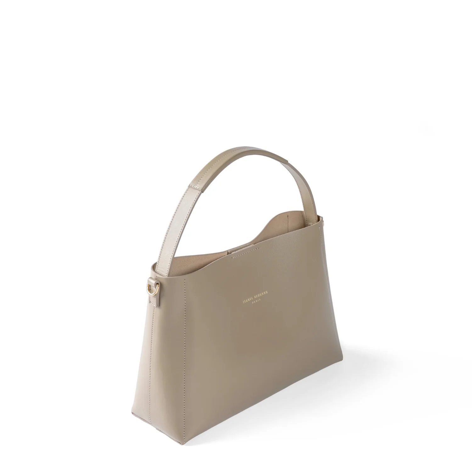 Isabel Bernard Montmartre Béatrice taupe vegetable tanned leather handbag IB25095-378 - Image 8
