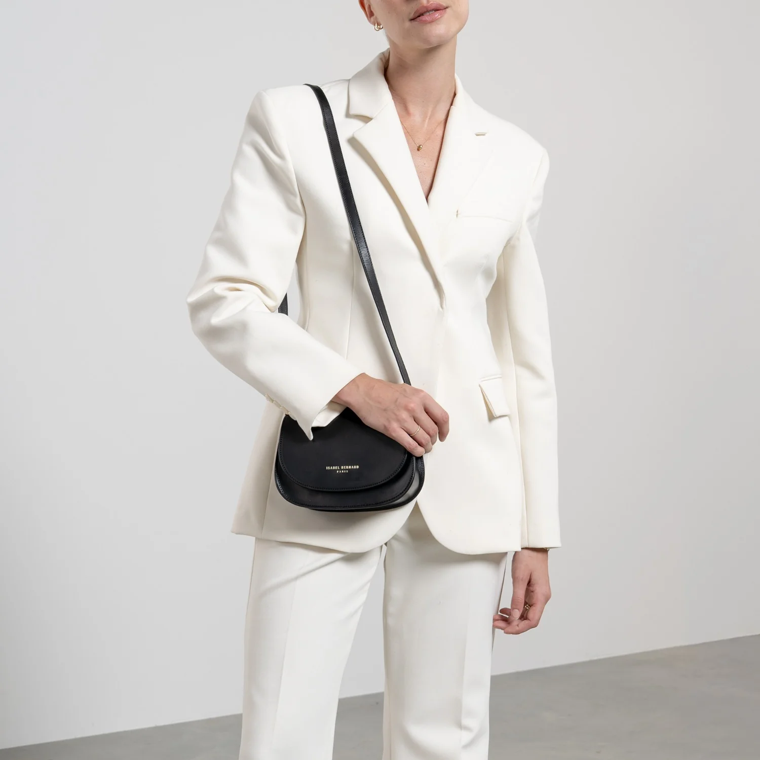Isabel Bernard Montmartre Manon Black NatuurLeather Crossbody bag IB21110 - Image 2