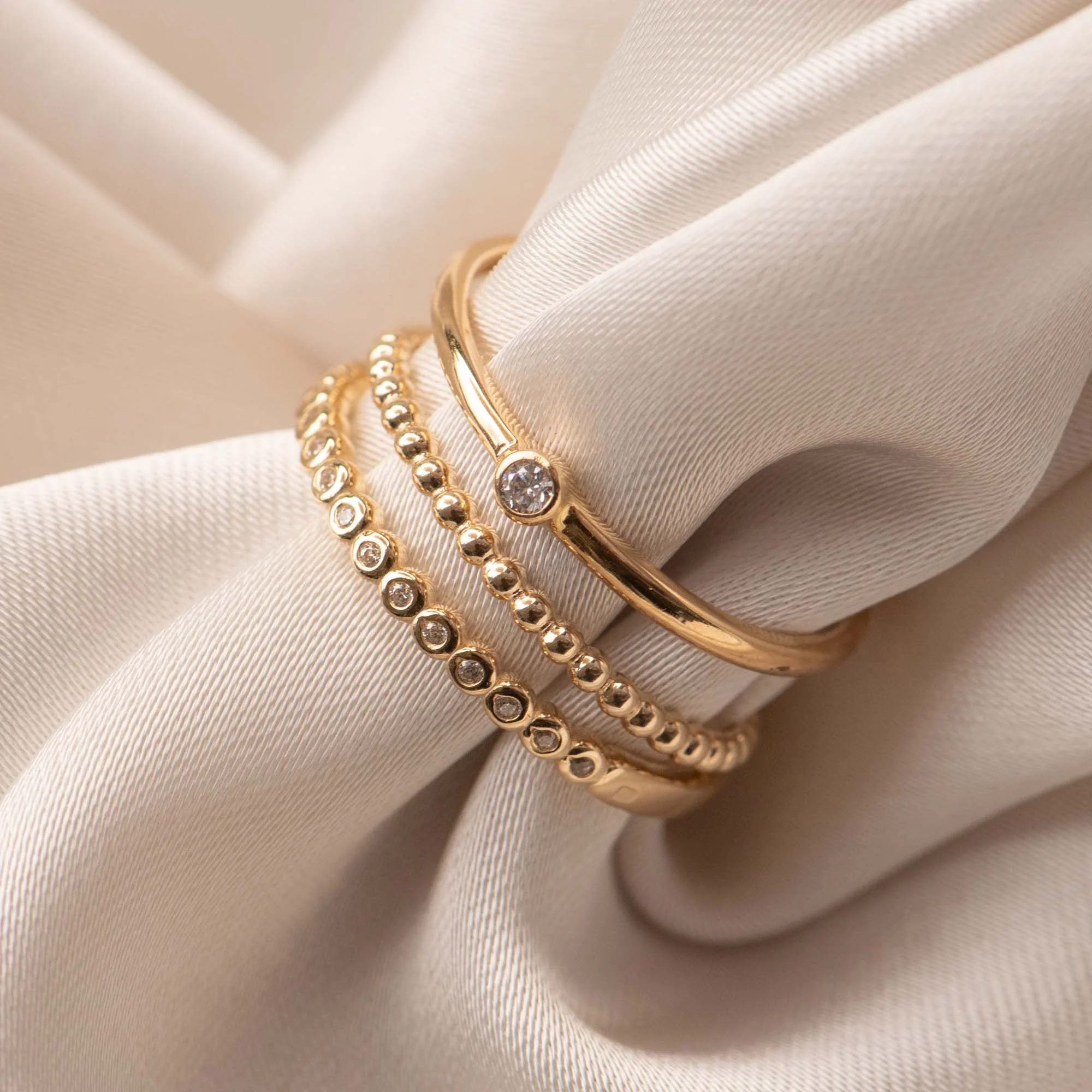 Isabel Bernard Rivoli Aélys 14 Carat Gold Ring IB330070-52 (size: 52) - Image 7