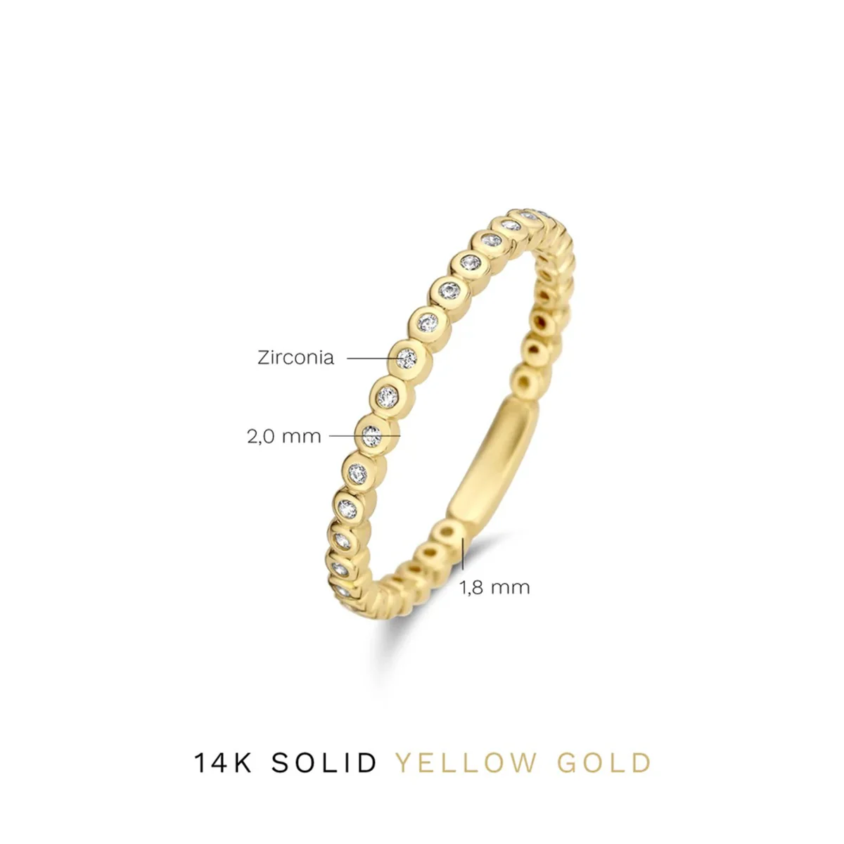 Isabel Bernard Rivoli Aélys 14 Carat Gold Ring IB330070-52 (size: 52) - Image 8