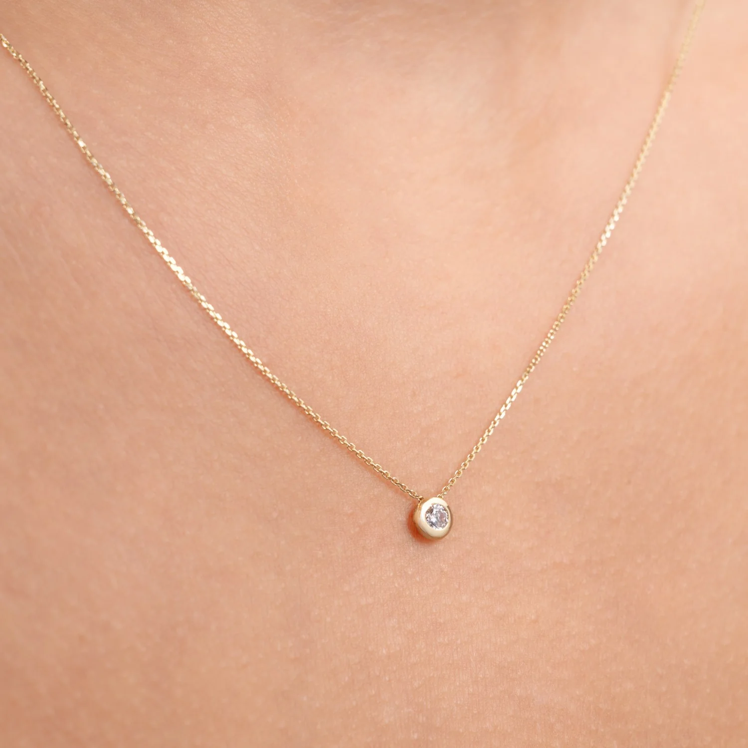 Isabel Bernard Rivoli Aélys 14 Carat Golden Necklace IB340137 (Length: 40.00-42.00 cm) - Image 2