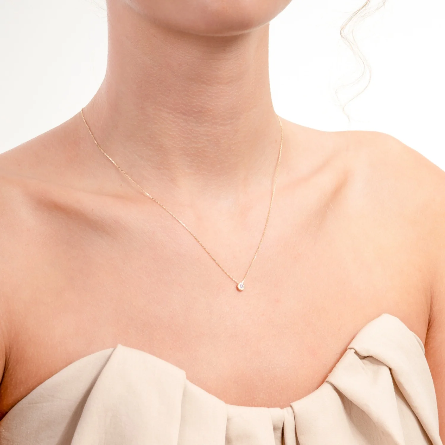 Isabel Bernard Rivoli Aélys 14 Carat Golden Necklace IB340137 (Length: 40.00-42.00 cm) - Image 3