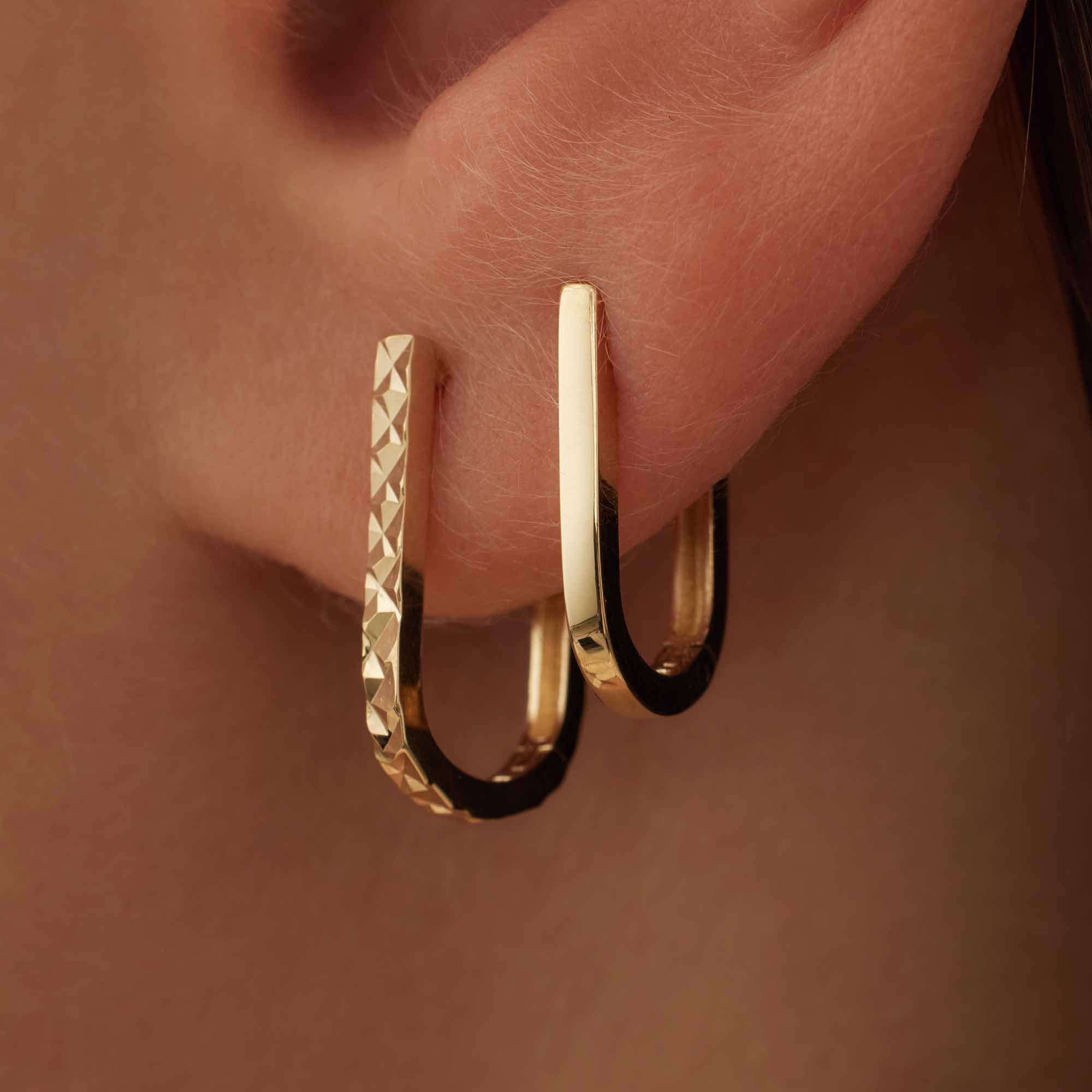 Isabel Bernard Rivoli Aimée 14 Carat Golden Drop earrings IB360239 - Image 3