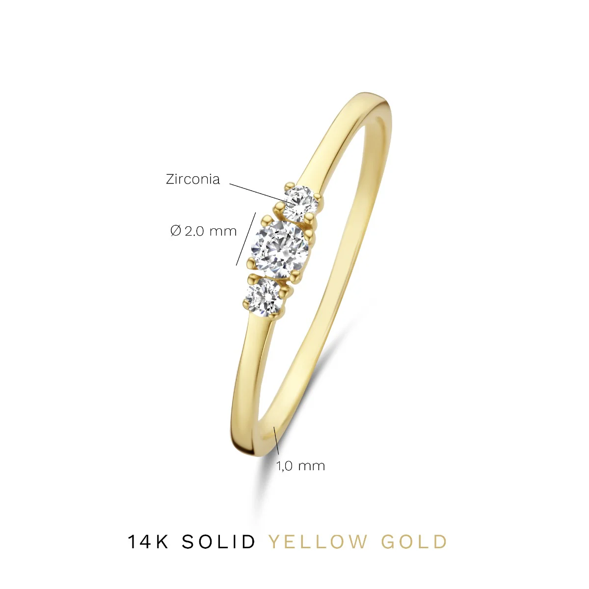 Isabel Bernard Rivoli Esmée 14 Carat Gold Ring IB330050-50 - Image 6
