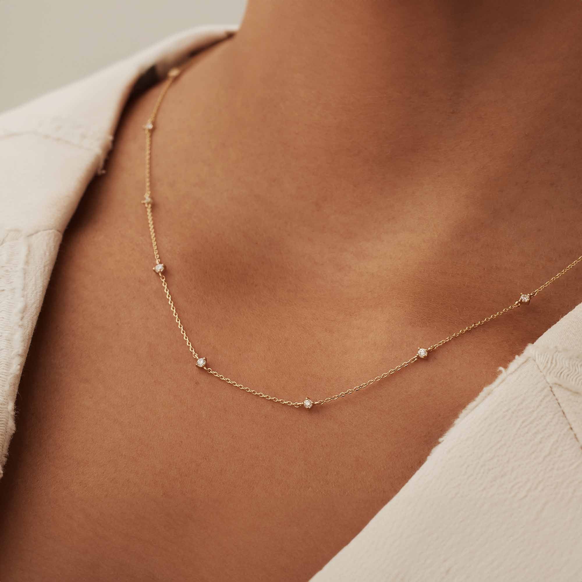 Isabel Bernard Rivoli Esmée 14 Carat Golden Necklace IB340123 - Image 3