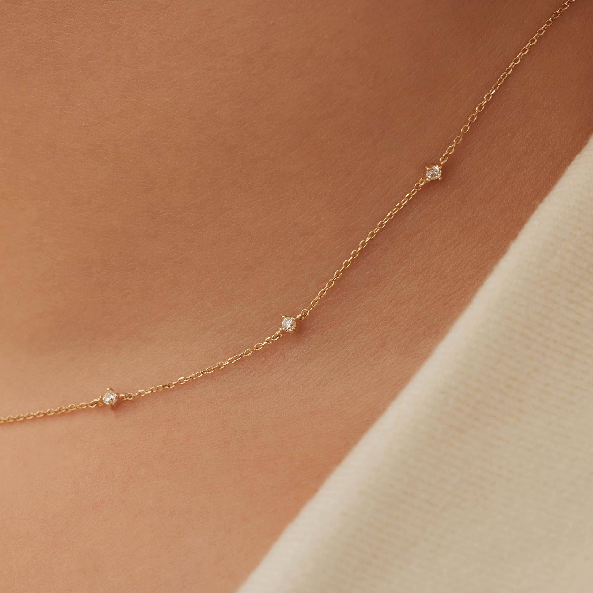 Isabel Bernard Rivoli Esmée 14 Carat Golden Necklace IB340123 - Image 4