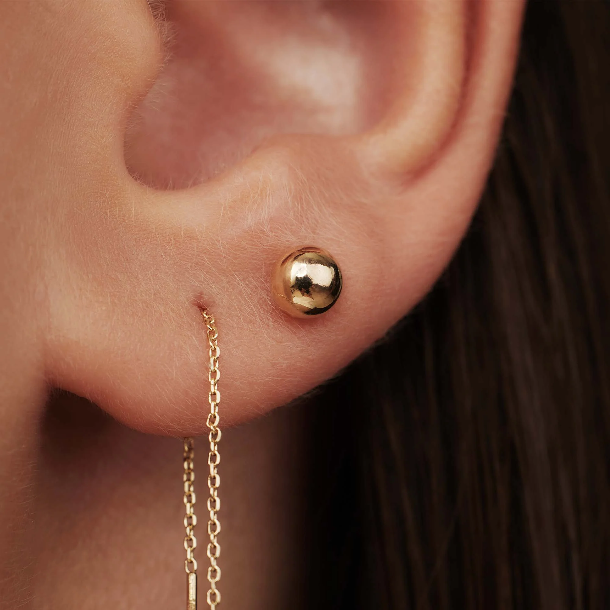 Isabel Bernard Rivoli Finou 14 Carat Golden Earstuds IB360192 - Image 3