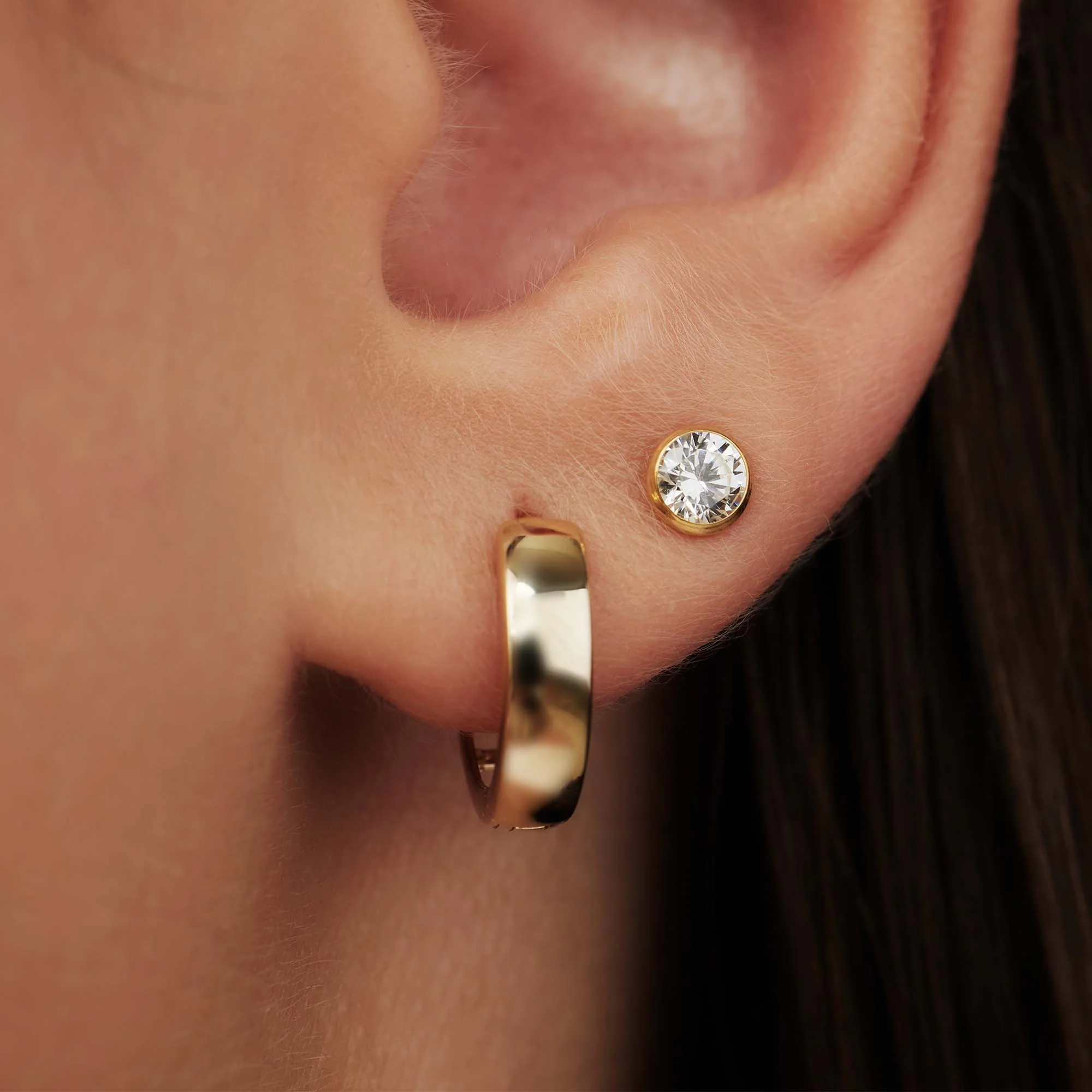 Isabel Bernard Rivoli Juliette 14 Carat Golden Earstuds IB360195 - Image 3