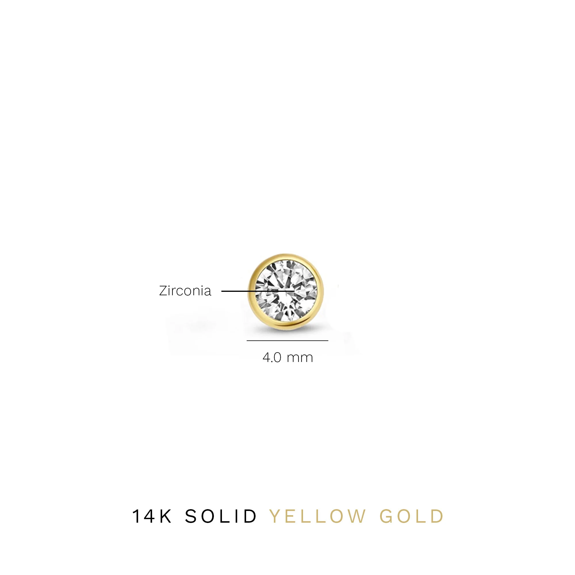 Isabel Bernard Rivoli Juliette 14 Carat Golden Earstuds IB360195 - Image 4