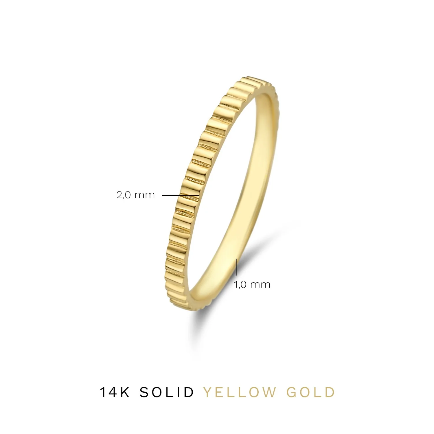 Isabel Bernard Rivoli L'Abbaye 14 Carat Gold Ring IB330005-50 - Image 7