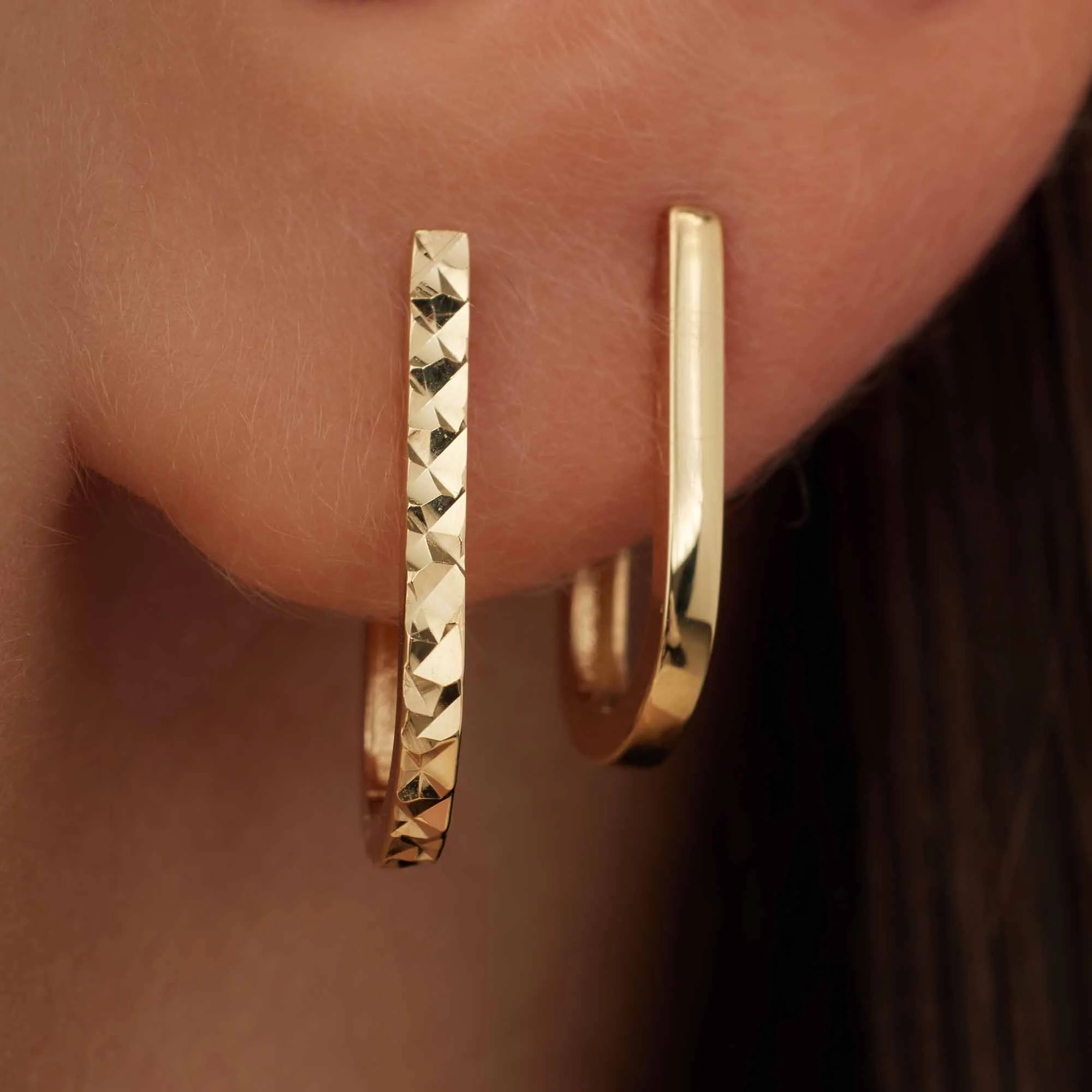 Isabel Bernard Rivoli Laura 14 Carat Golden Drop earrings IB360240 - Image 3
