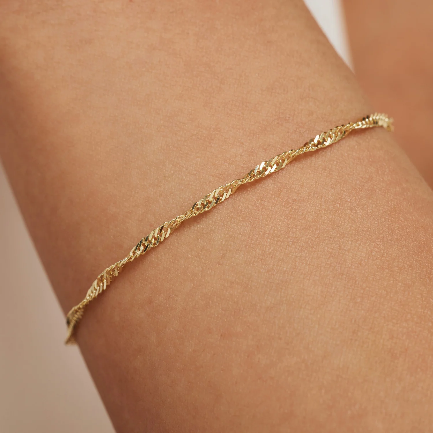 Isabel Bernard Rivoli Lilou 14 Carat Golden Bracelet IB320077 - Image 2