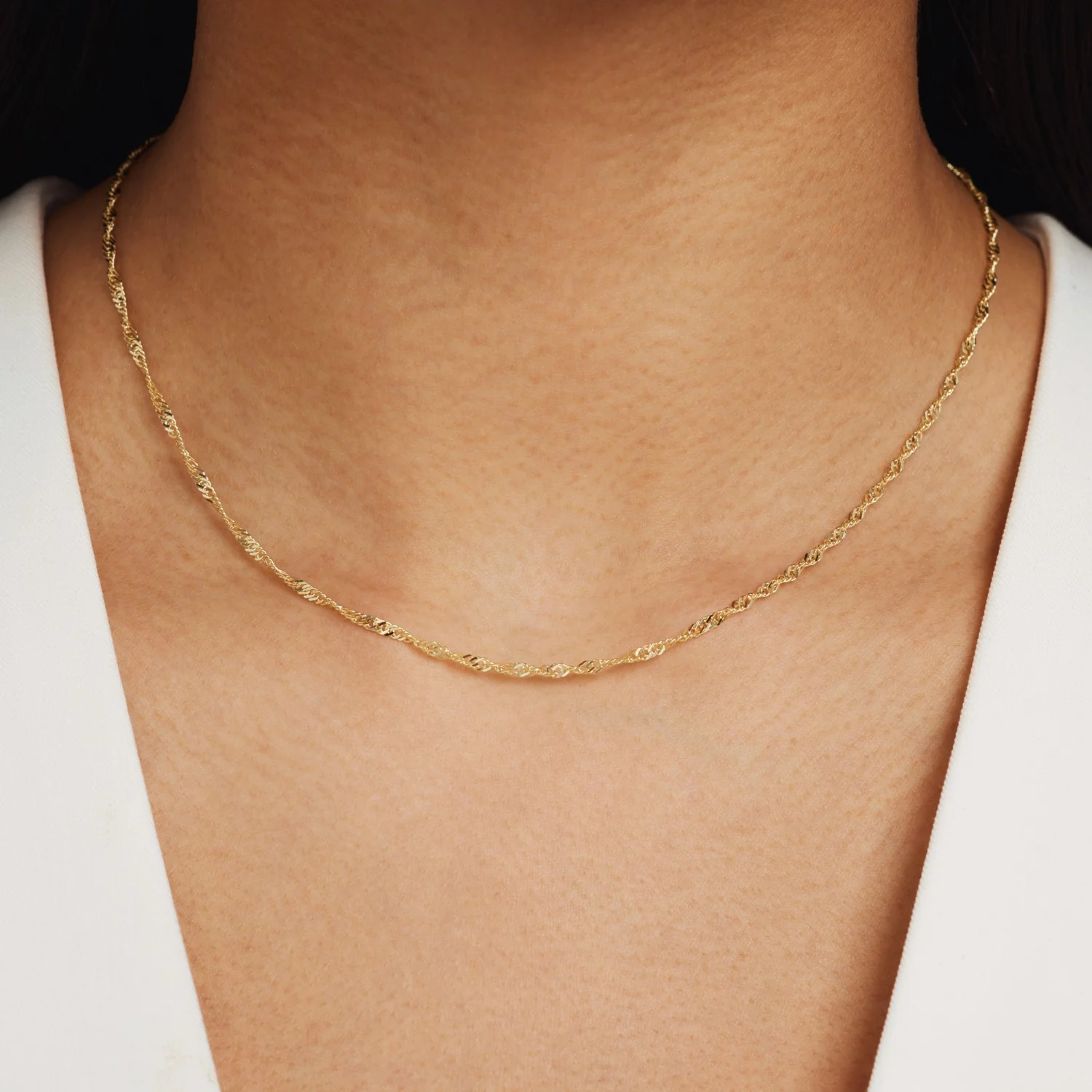 Isabel Bernard Rivoli Lilou 14 Carat Golden Necklace IB340113 - Image 3
