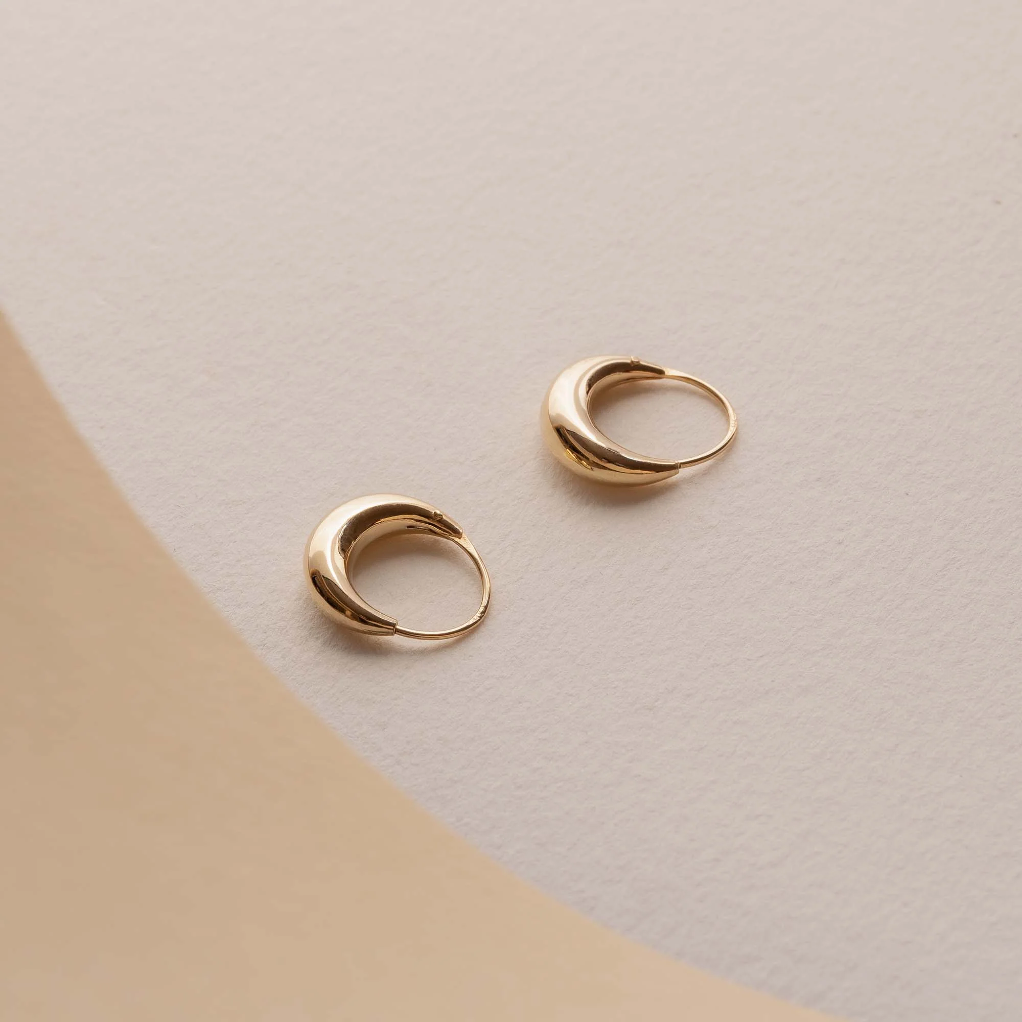 Isabel Bernard Rivoli Maryn 14 Carat Golden Hoop Earrings IB360203 - Image 5