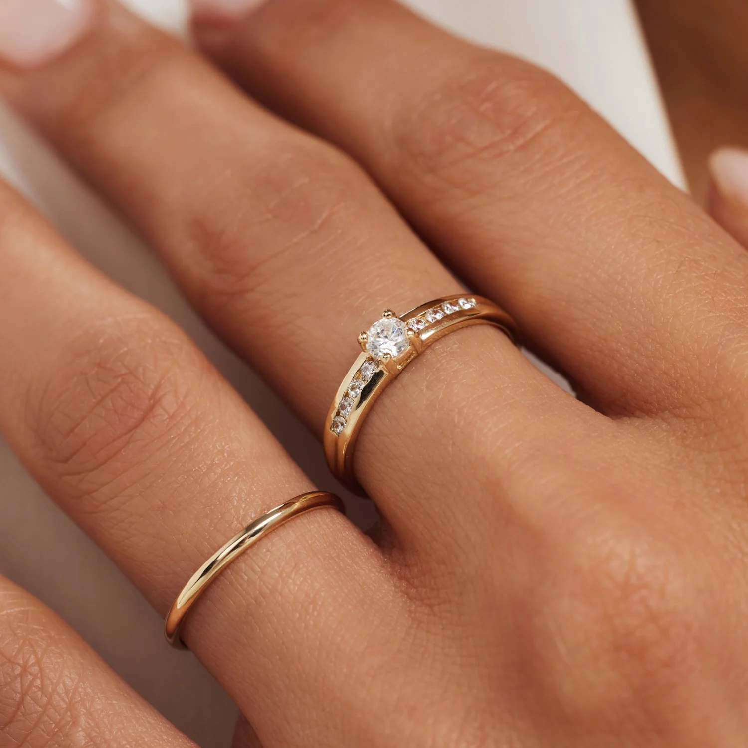 Isabel Bernard Rivoli Maryn 14 Karaat Gouden Ring IB330099-48 - Image 3