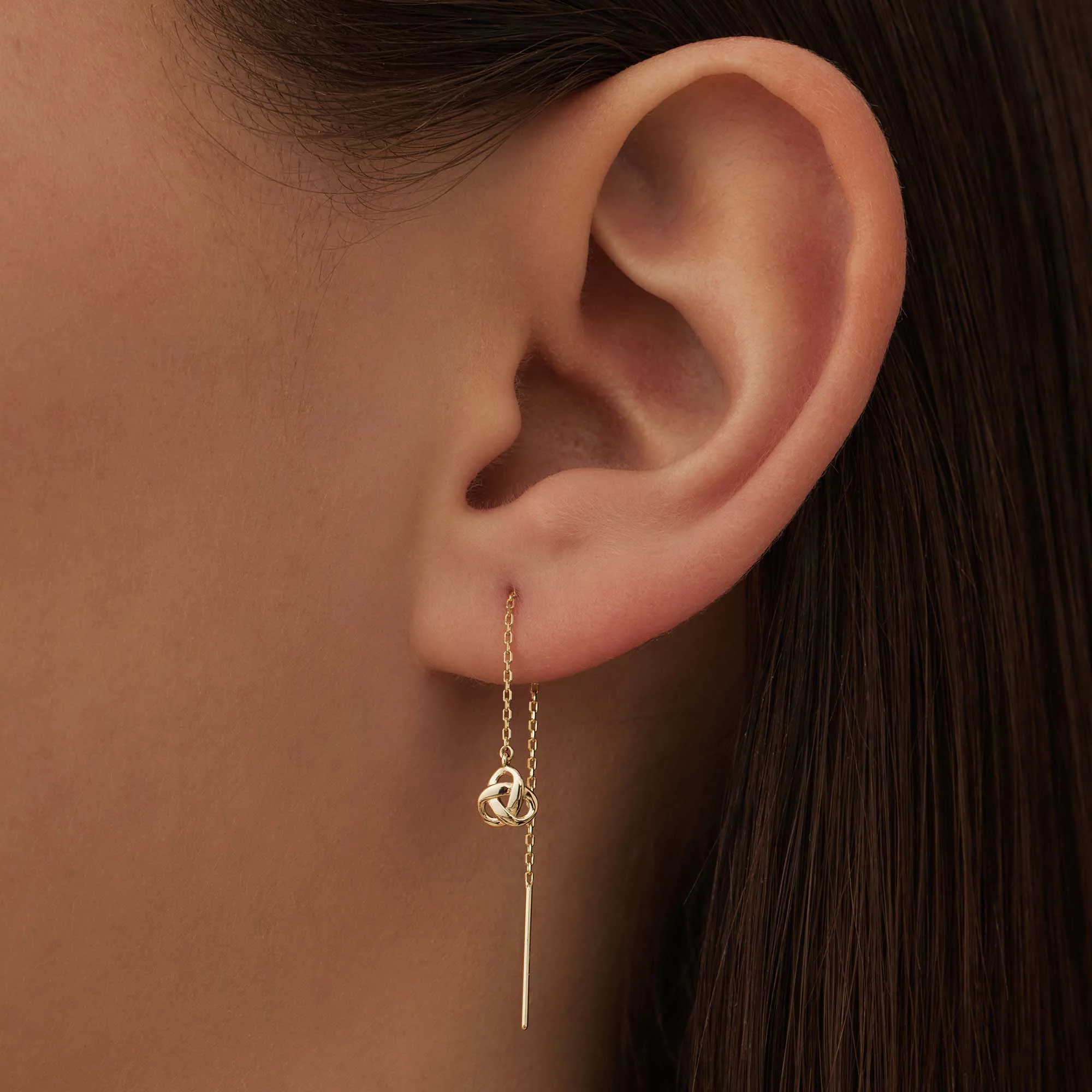 Isabel Bernard Rivoli Méline 14 Carat Golden Drop earrings IB360220 - Image 2