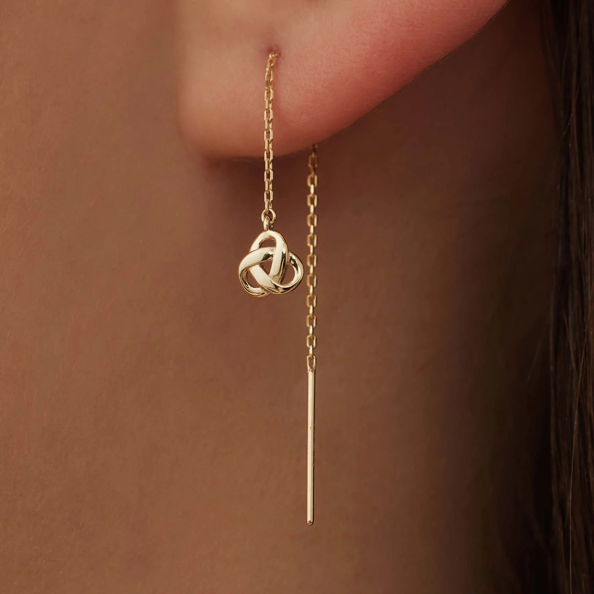 Isabel Bernard Rivoli Méline 14 Carat Golden Drop earrings IB360220 - Image 3