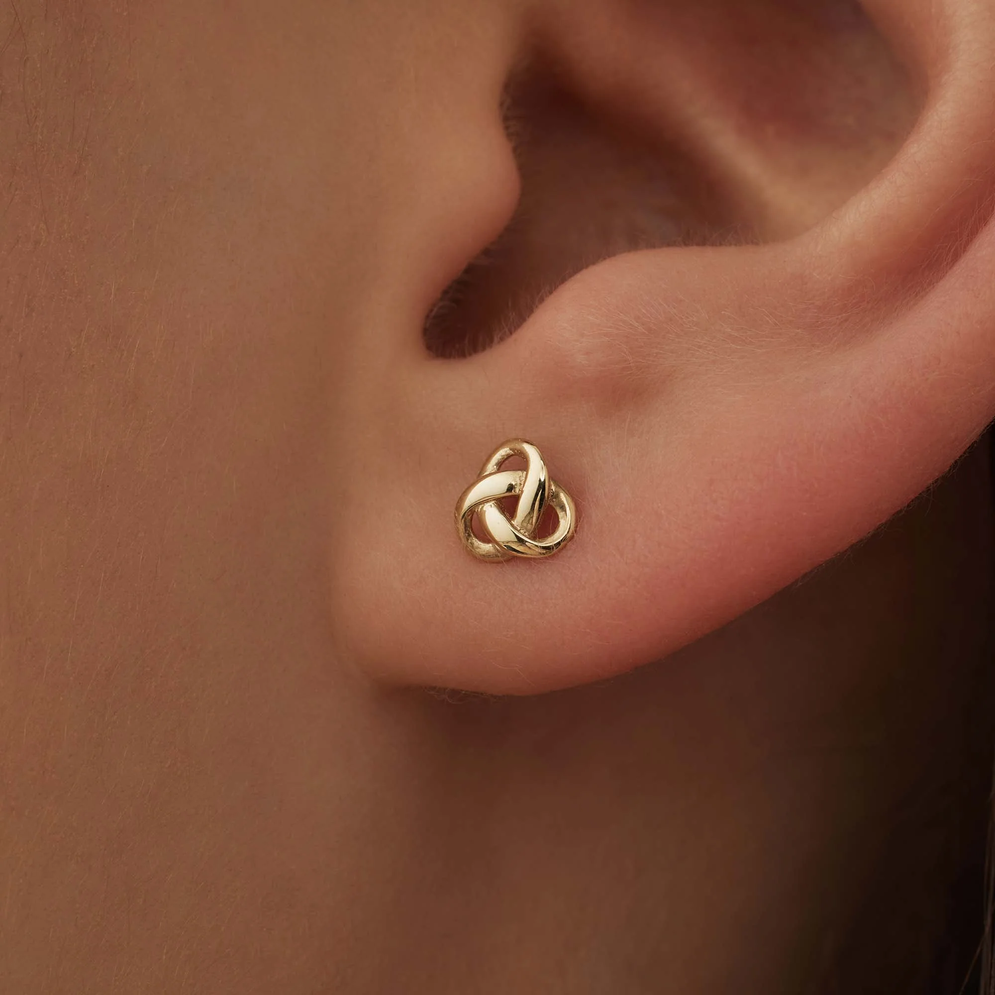 Isabel Bernard Rivoli Méline 14 Carat Golden Ear Studs IB360221 - Image 3