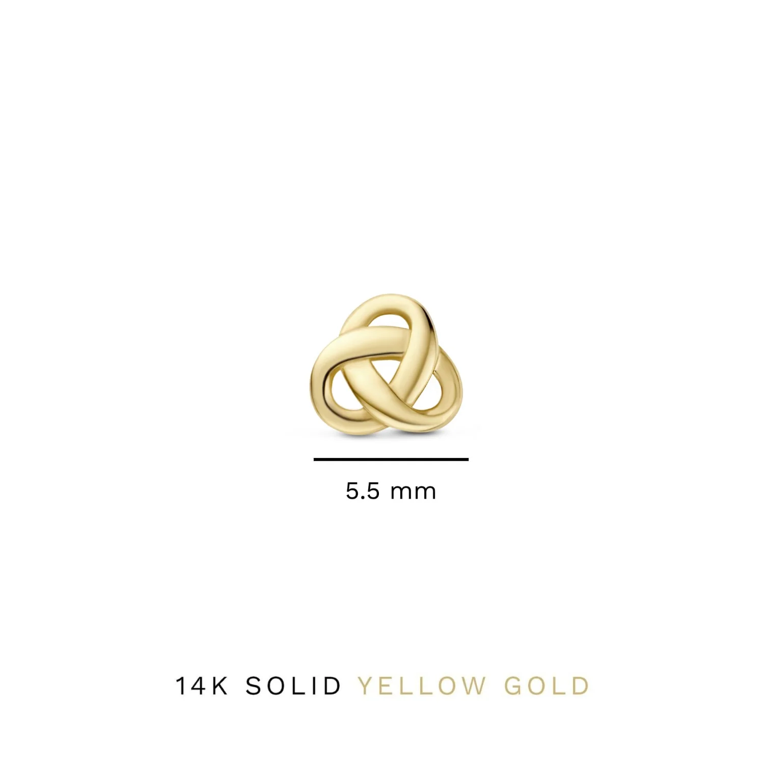 Isabel Bernard Rivoli Méline 14 Carat Golden Ear Studs IB360221 - Image 4
