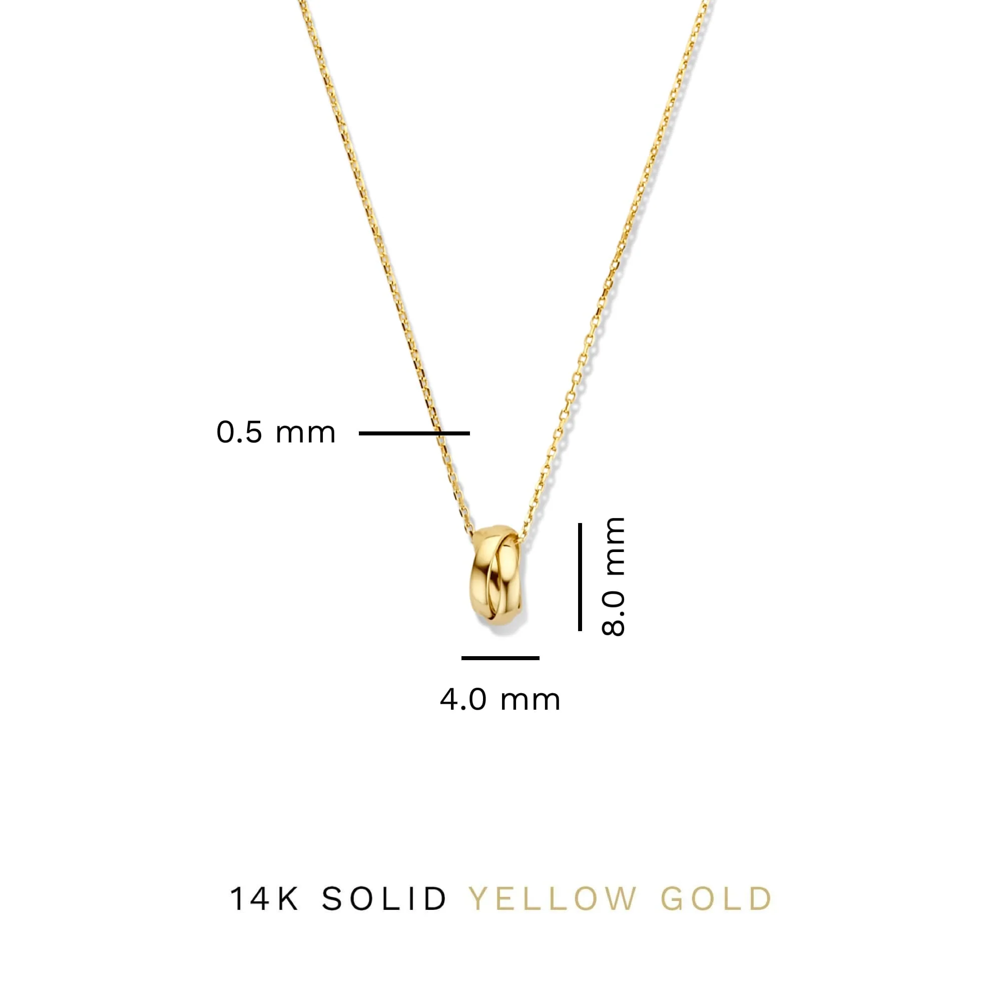 Isabel Bernard Rivoli Méline 14 Carat Golden Necklace IB340150 - Image 10