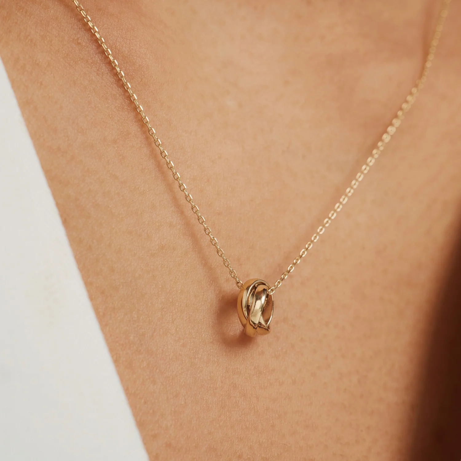 Isabel Bernard Rivoli Méline 14 Carat Golden Necklace IB340150 - Image 3